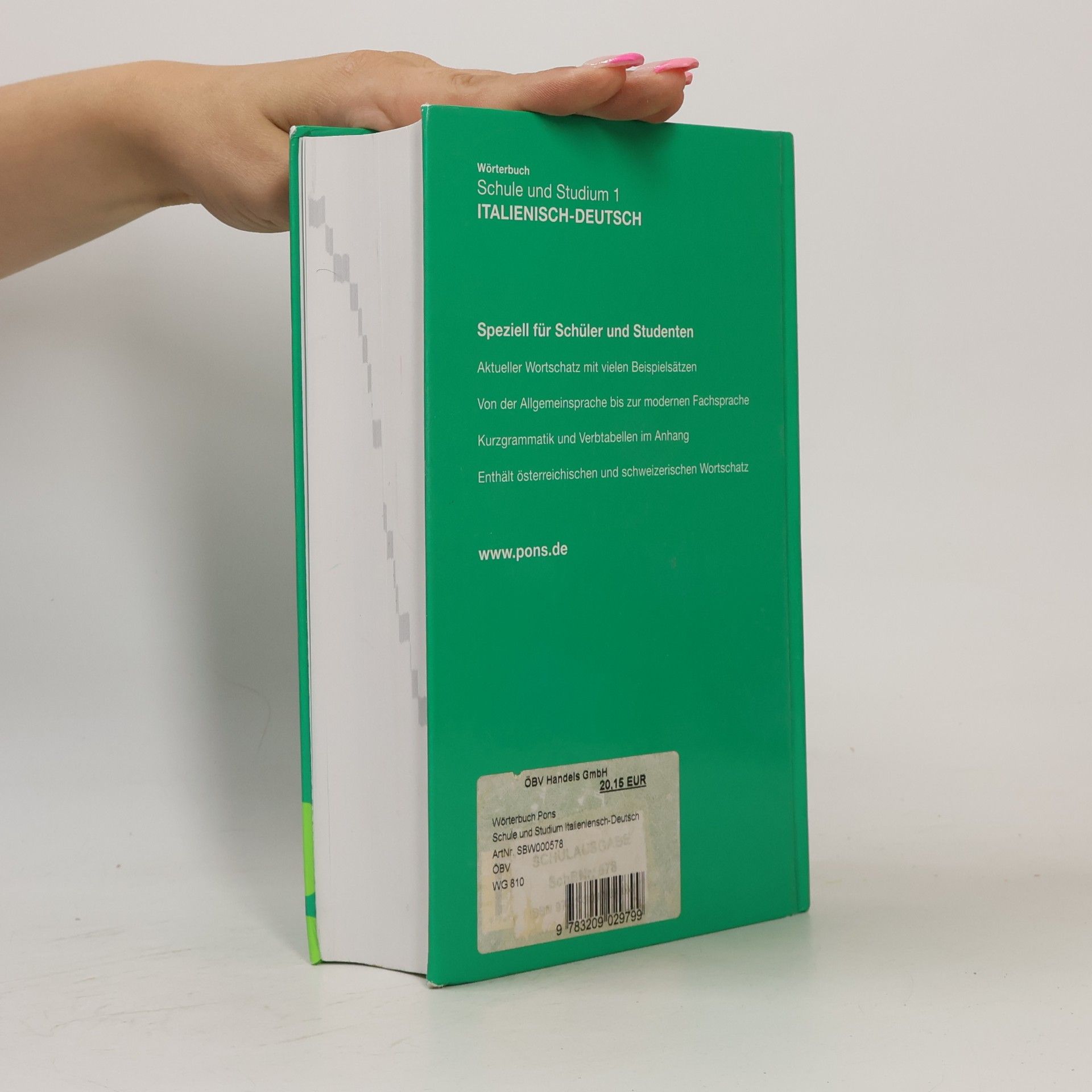 Kolektiv autorů PONS Wörterbuch für Schule und Studium. Globalwörterbuch Italienisch-Deutsch 1