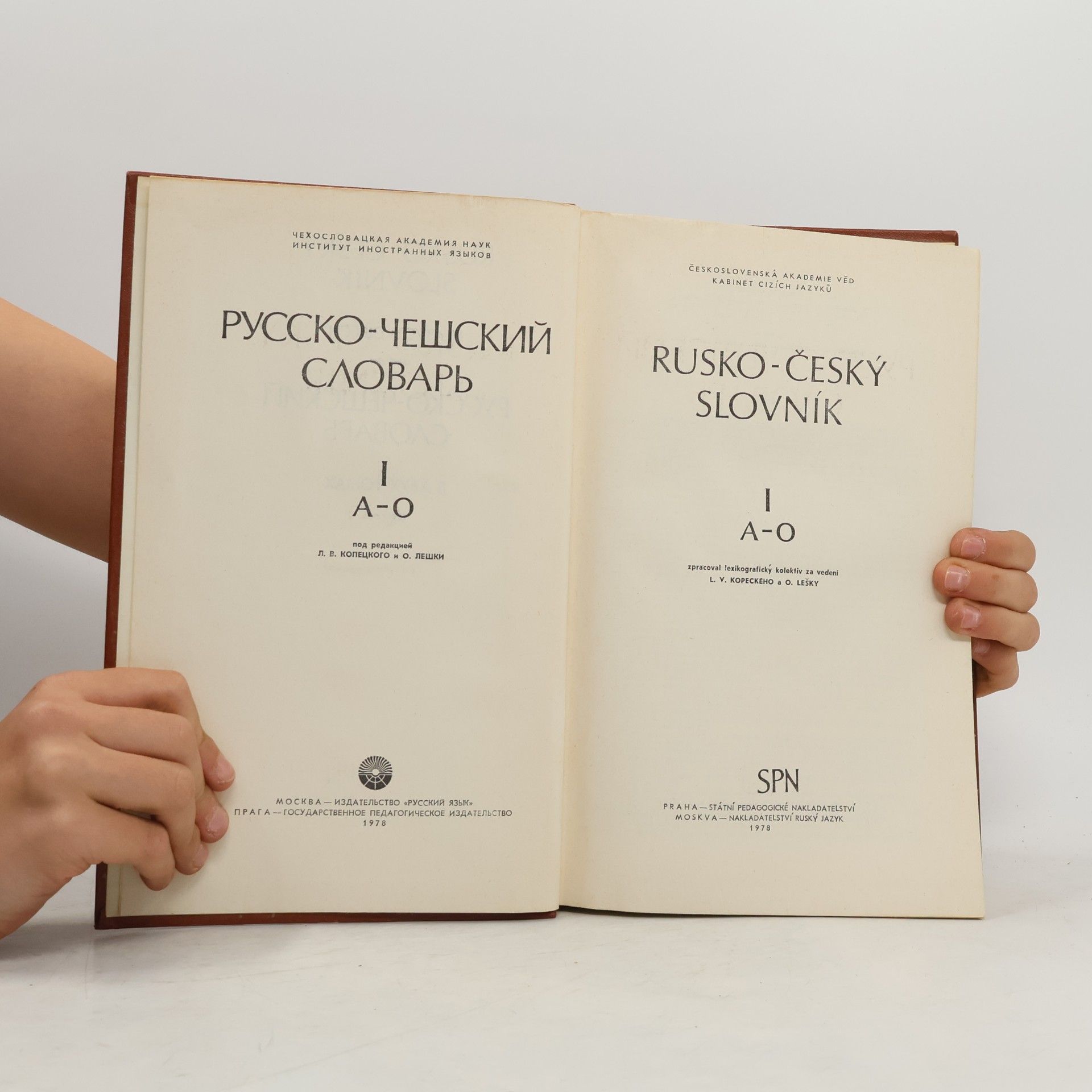 Collectif d'auteurs Rusko-český slovník. Pусско-чешский словарь 1. A-O