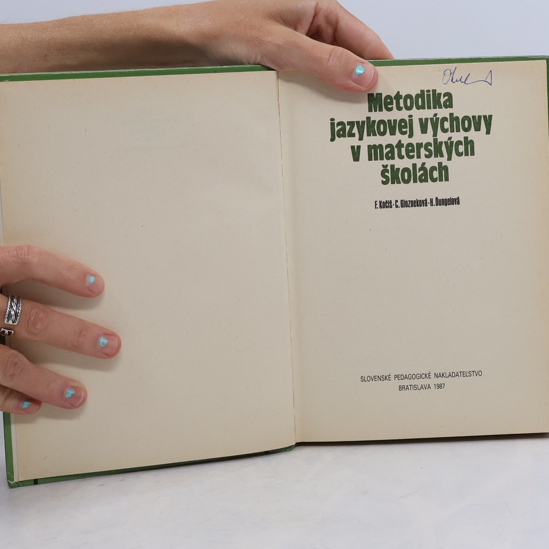 Autores varios Metodika jazykovej výchovy v materských školách