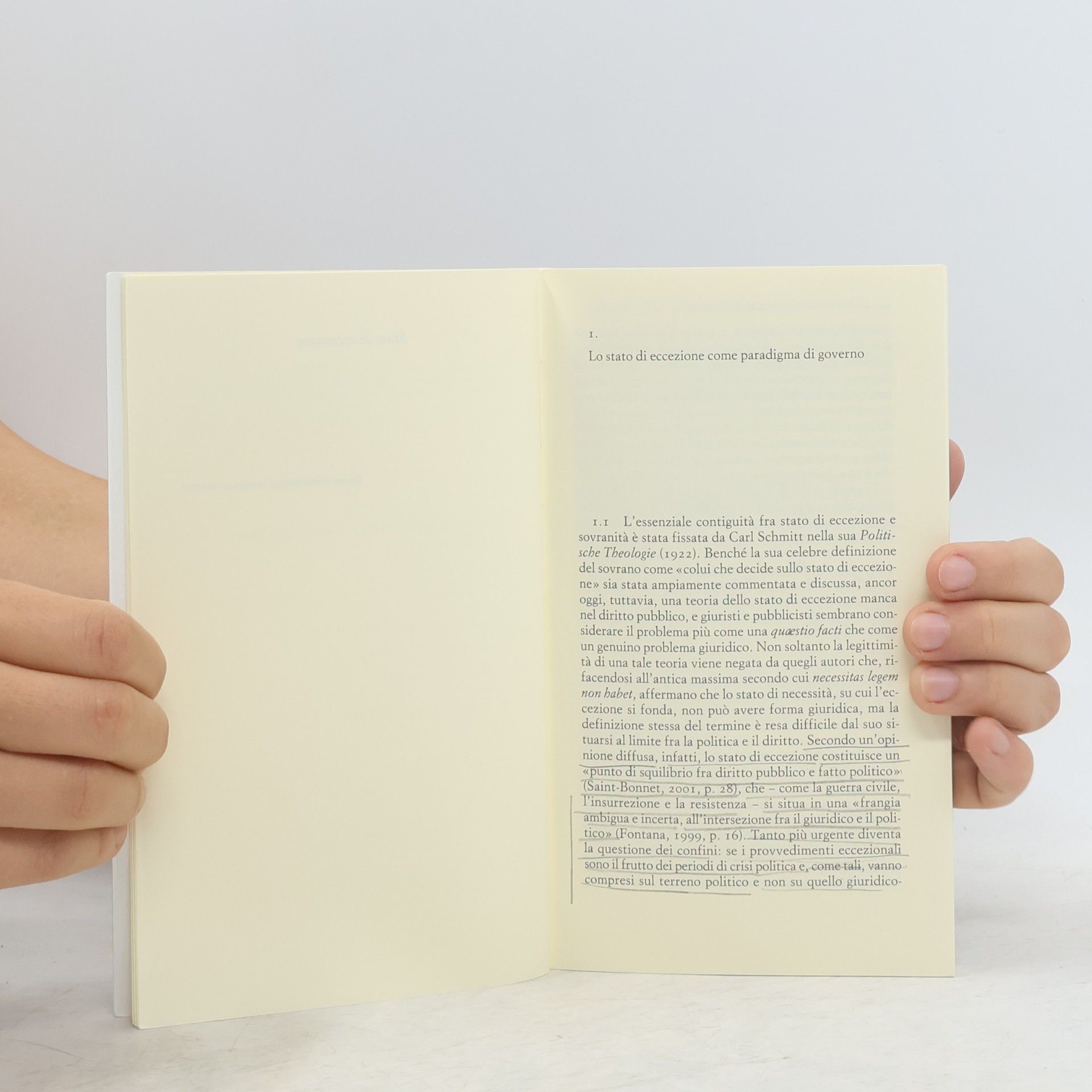 Giorgio Agamben Homo Sacer - 1: Stato di eccezione