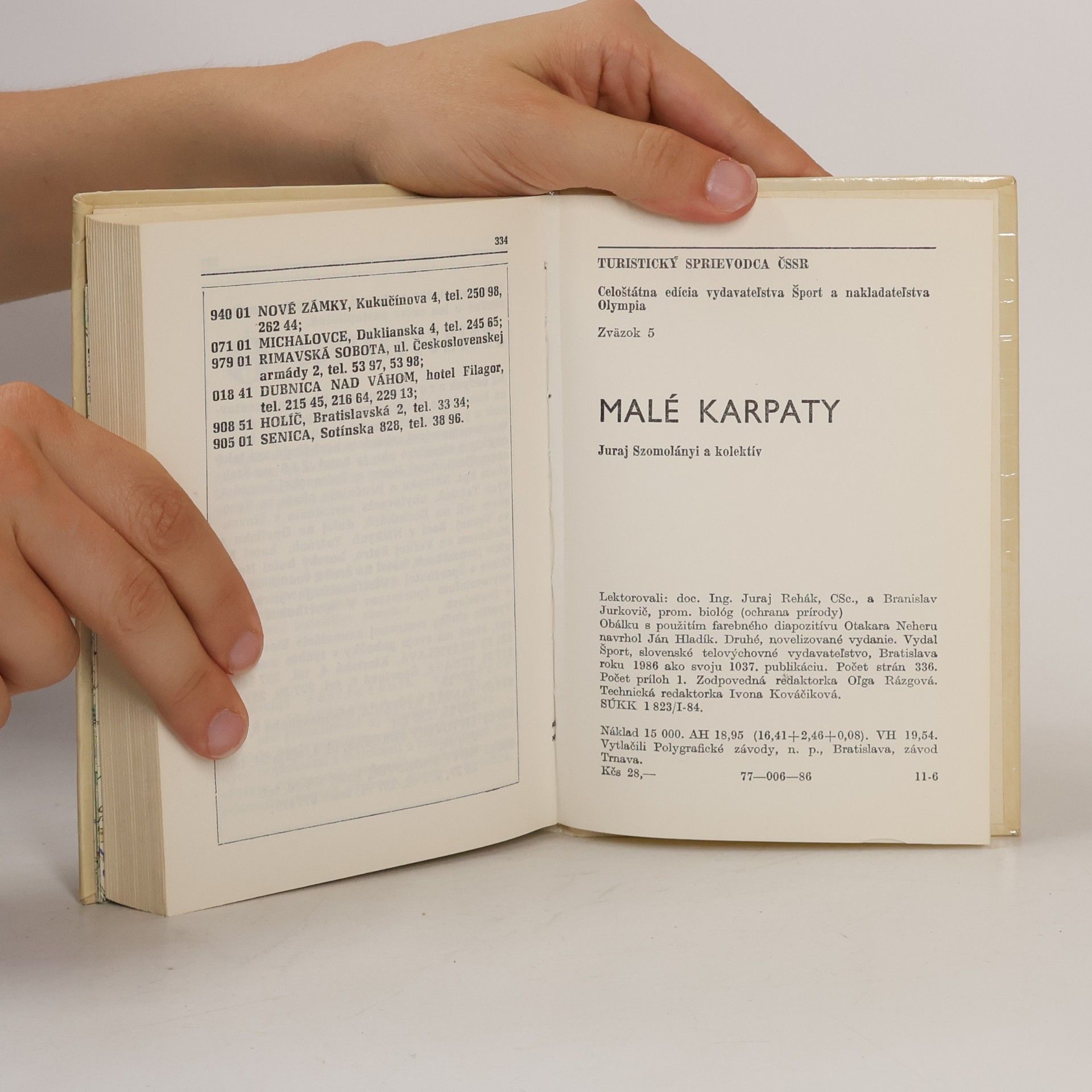 Jozef Szomolányi Malé Karpaty