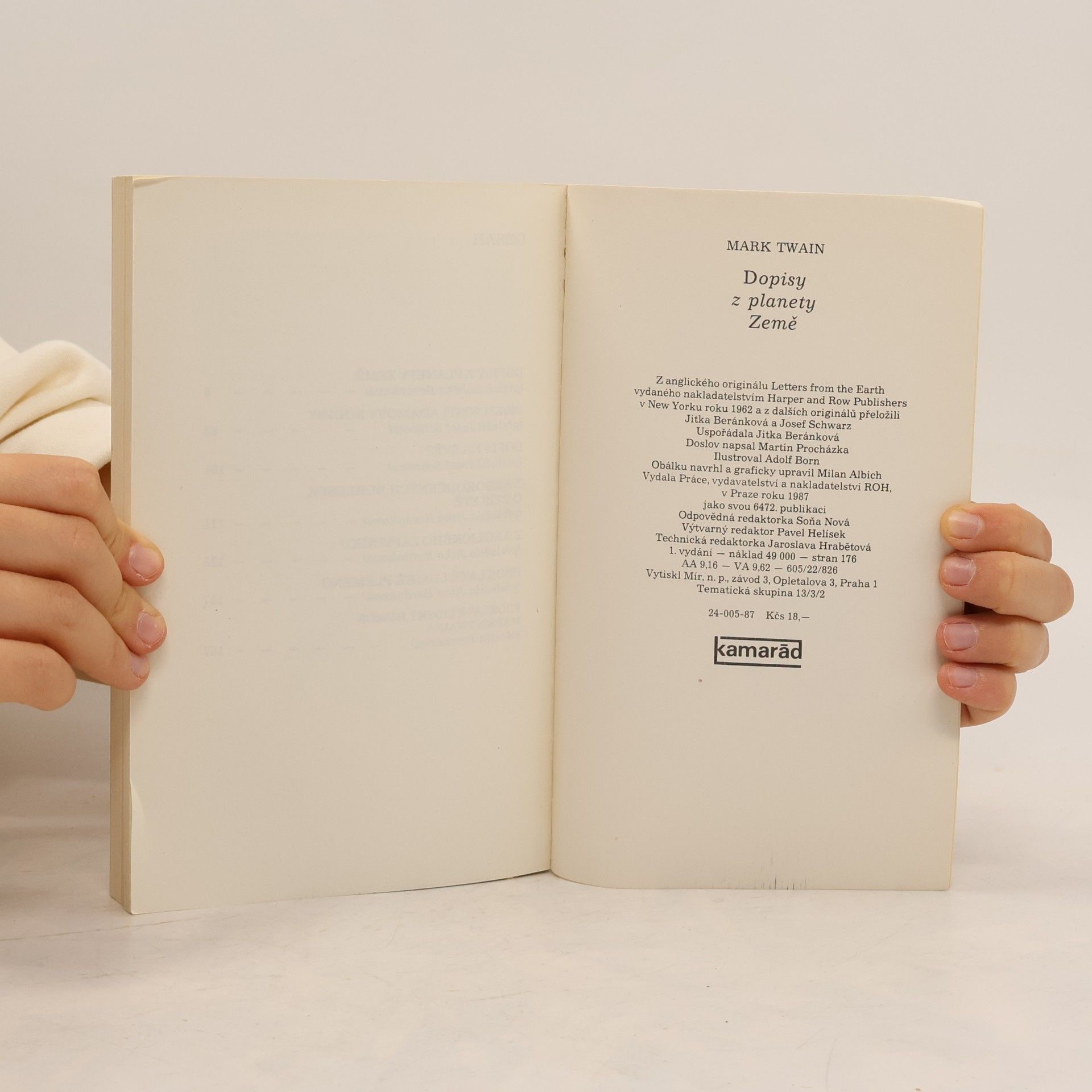 Mark Twain Dopisy z planety Země