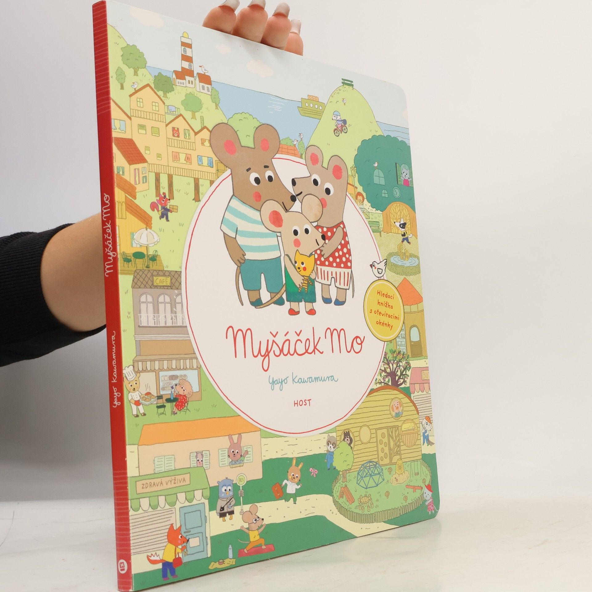 Yayo Kawamura Myšák Mo : hledací knížka s otevíracími okénky