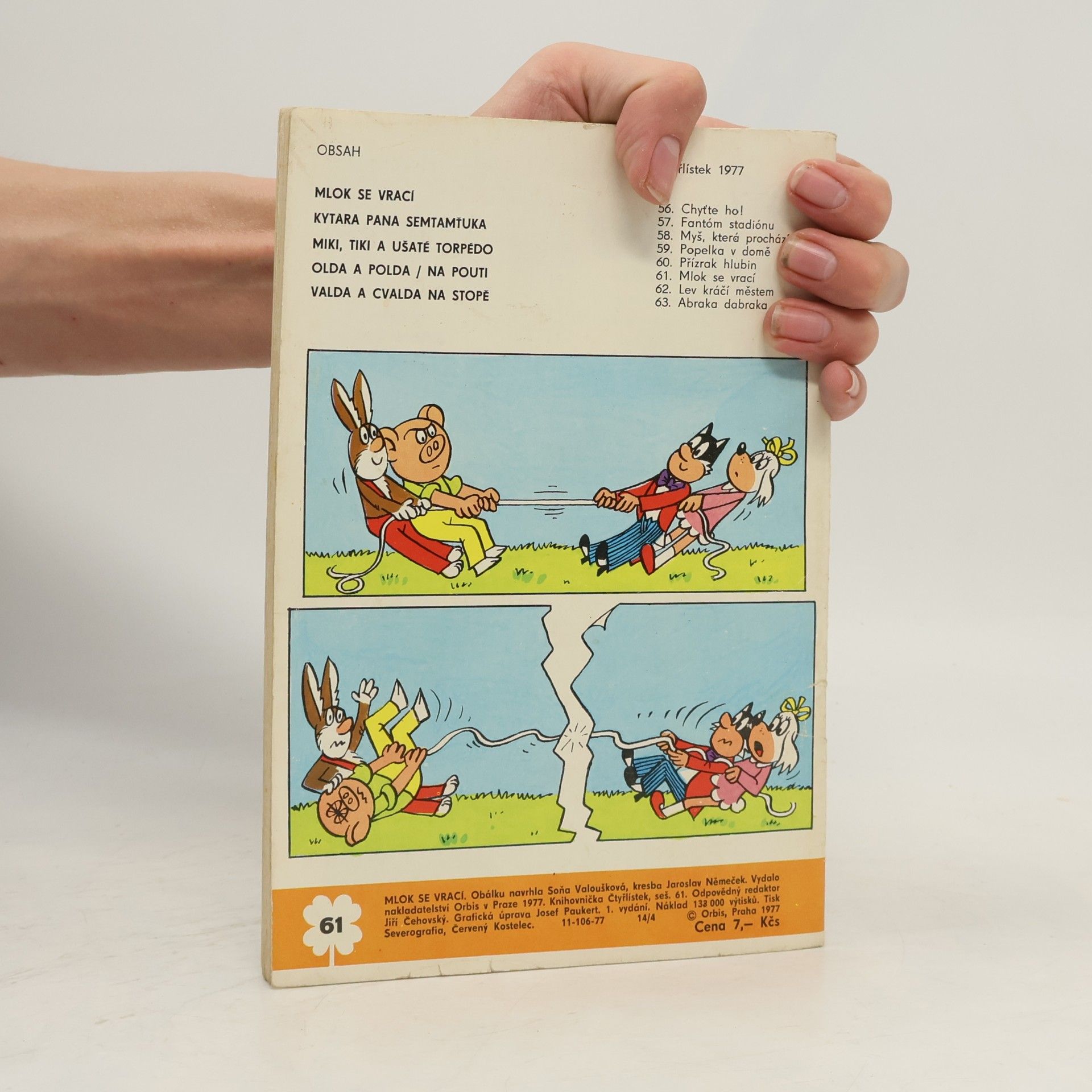 Various authors Čtyřlístek 61. Mlok se vrací a čtyři další obrázkové příběhy