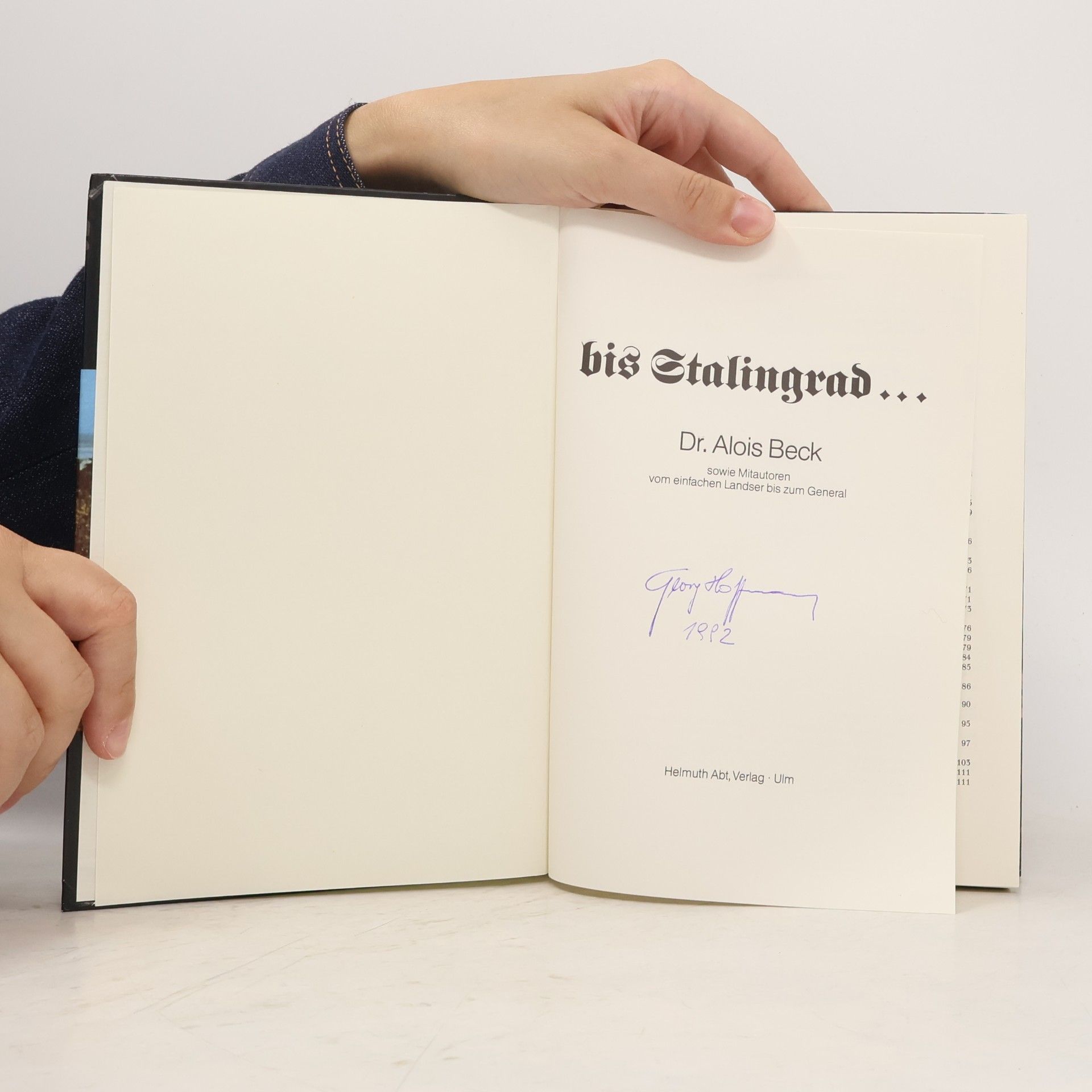 Alois Beck Bis Stalingrad...