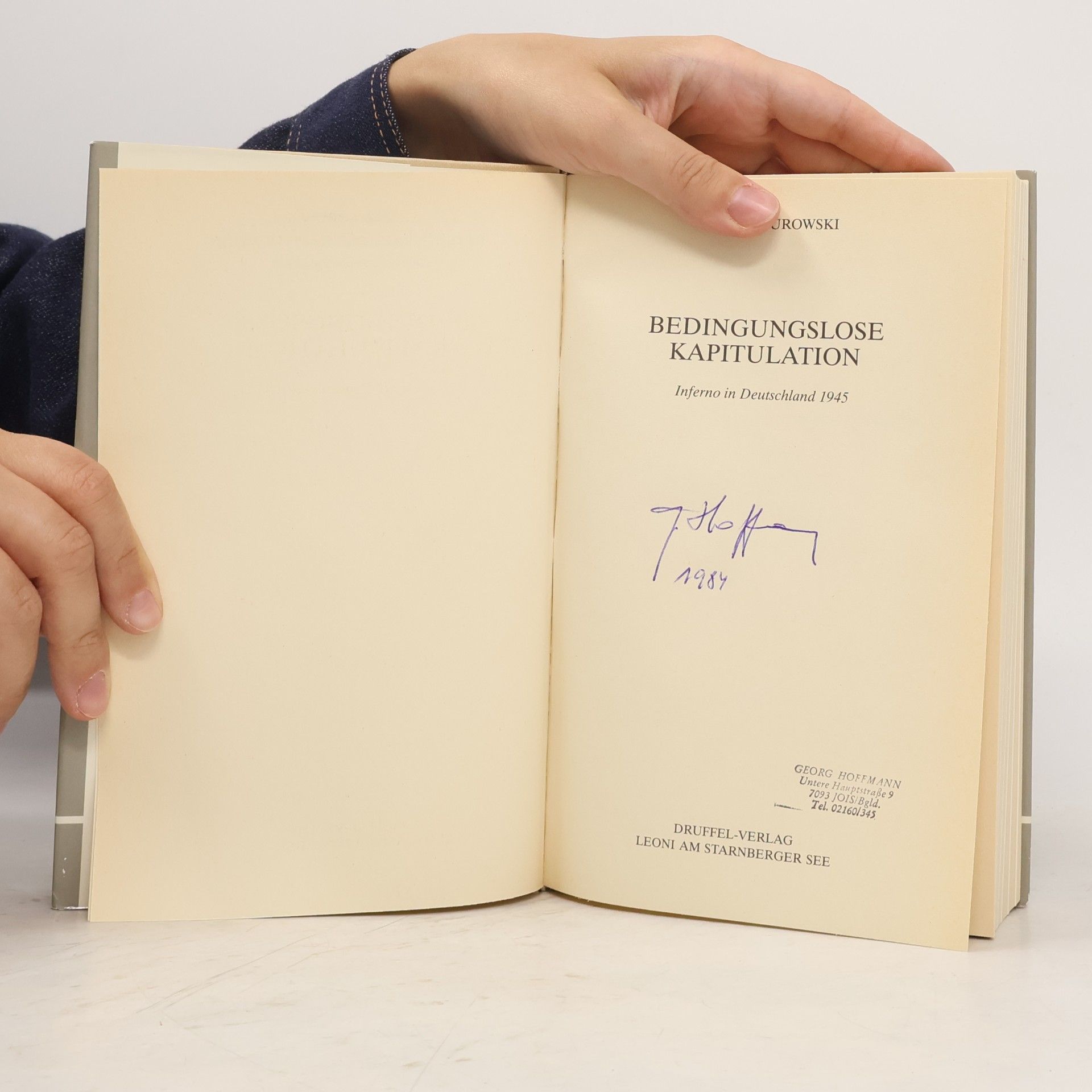 Franz Kurowski Bedingungslose Kapitulation