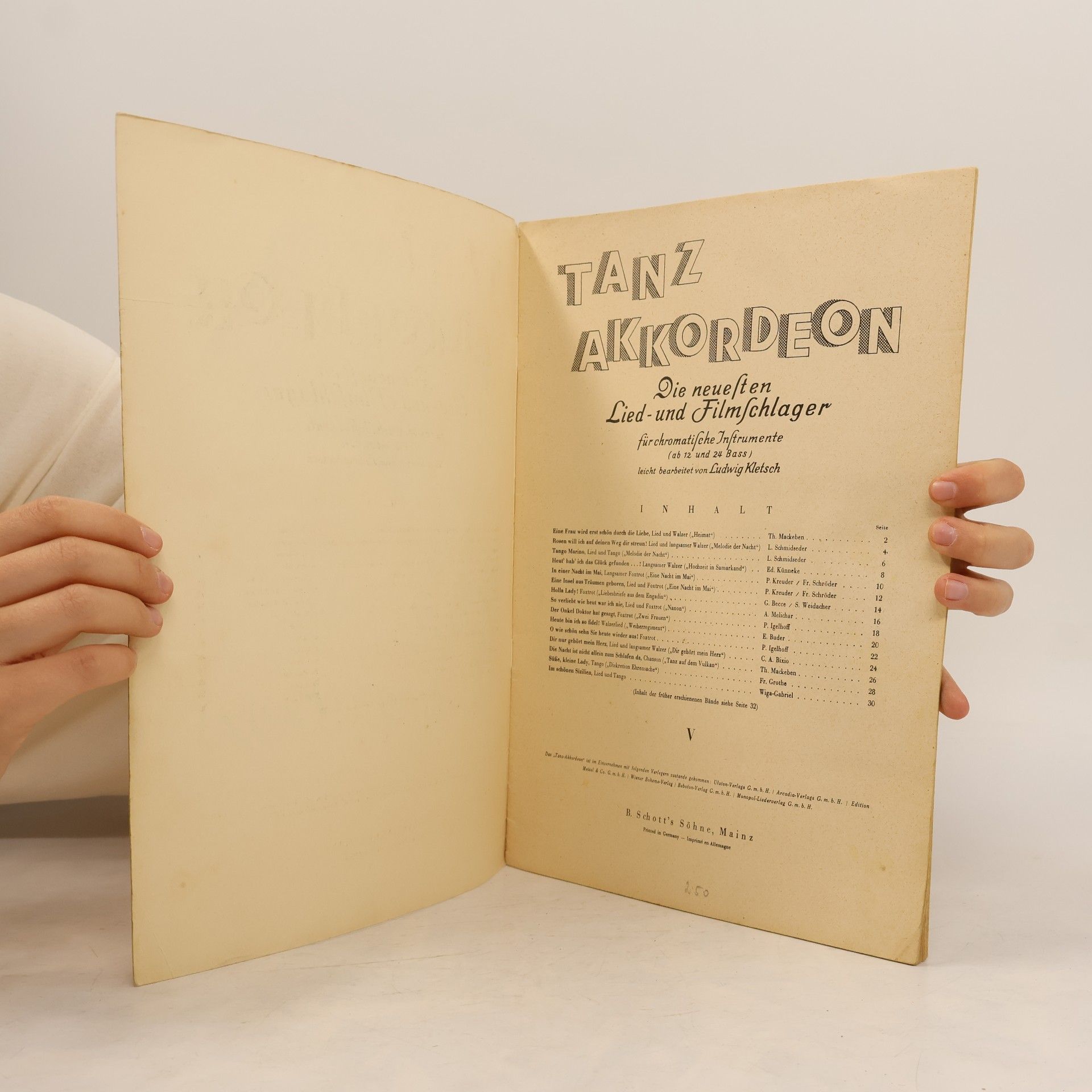 Ludwig Kletsch Tanz Akordeon v