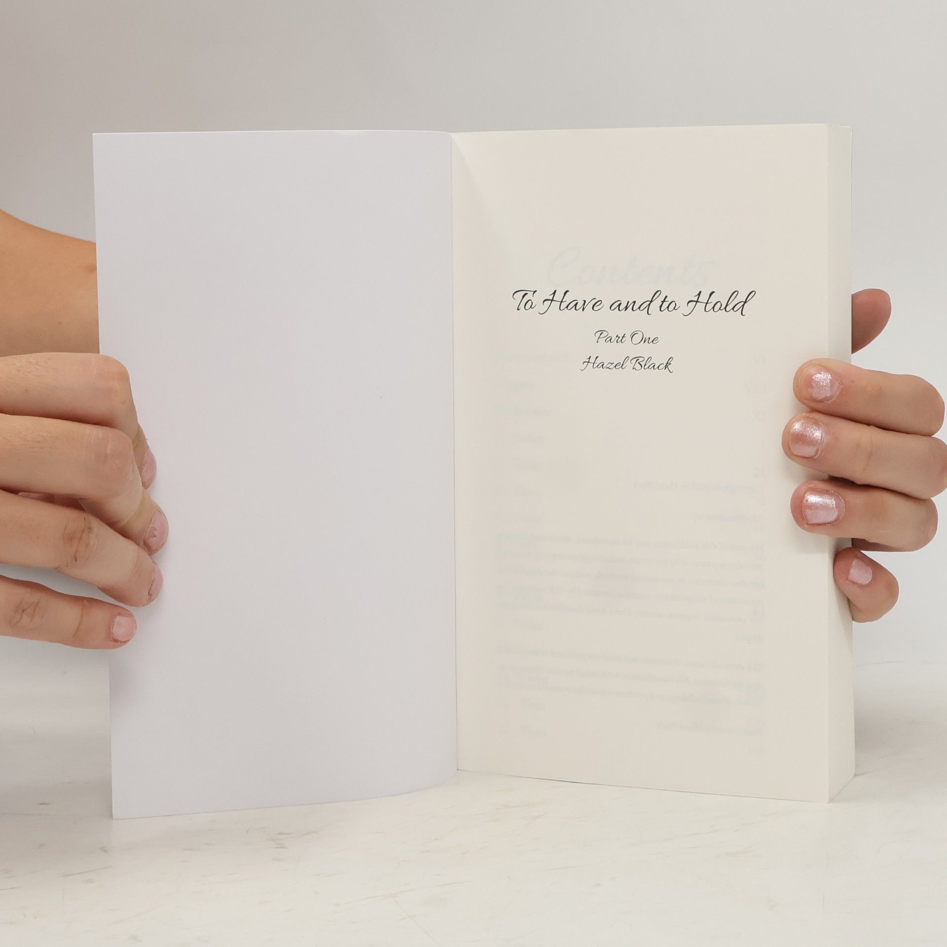Hazel Black Til Death - 1: To Have and to Hold