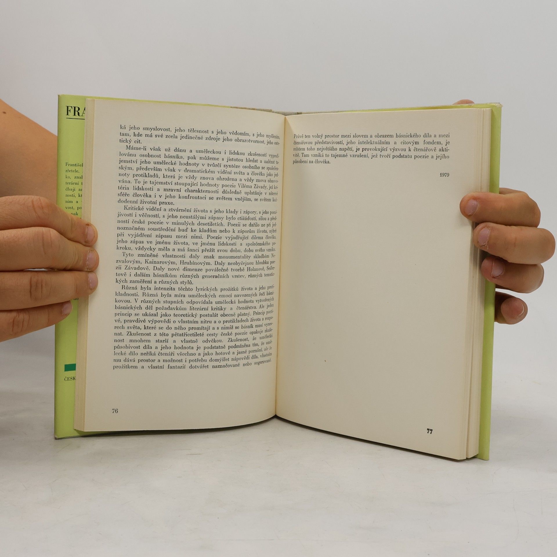František Buriánek O současné české literatuře : výbor z kritických statí 1945-1980