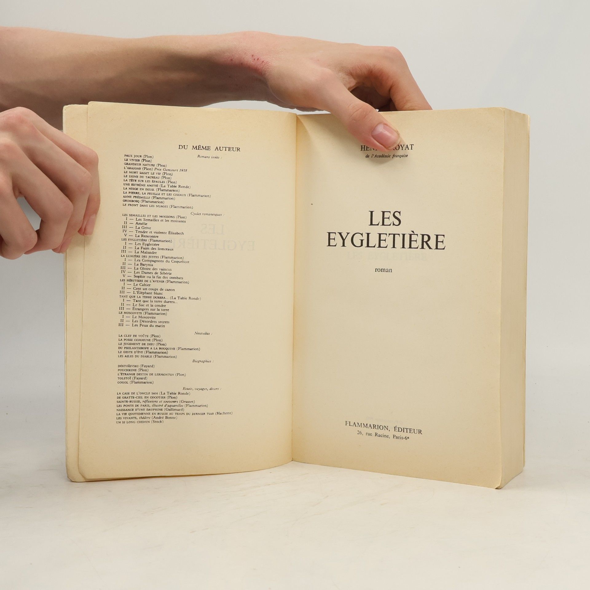 Henri Troyat Les Eygletière