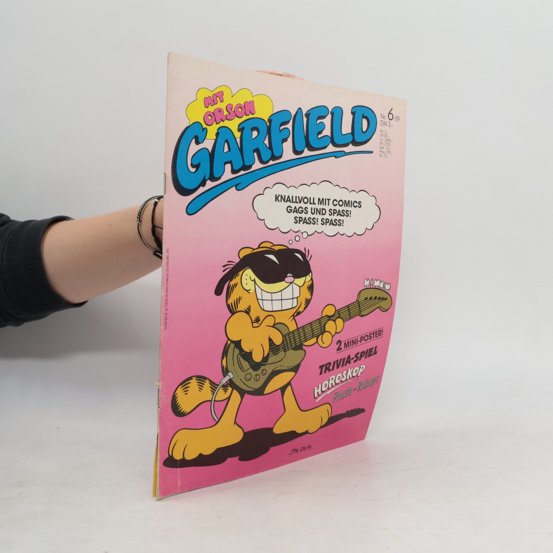 Jim Davis Garfield 6/1989