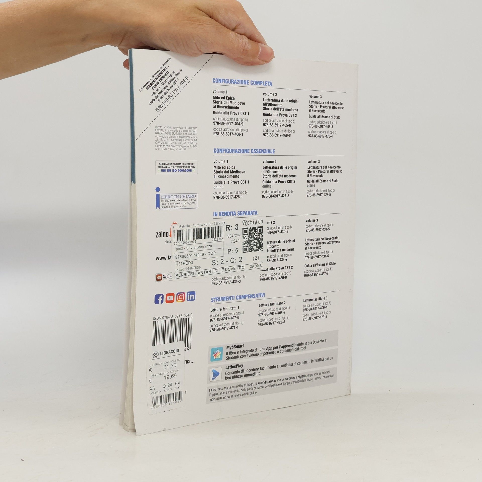 Enrica Lavazza  Pensieri fantastici... e dove trovarli. Per la Scuola media. Con e-book. Con espansione online. Con 2 Libro: Mito epica-Guida alla prova cbt 1
