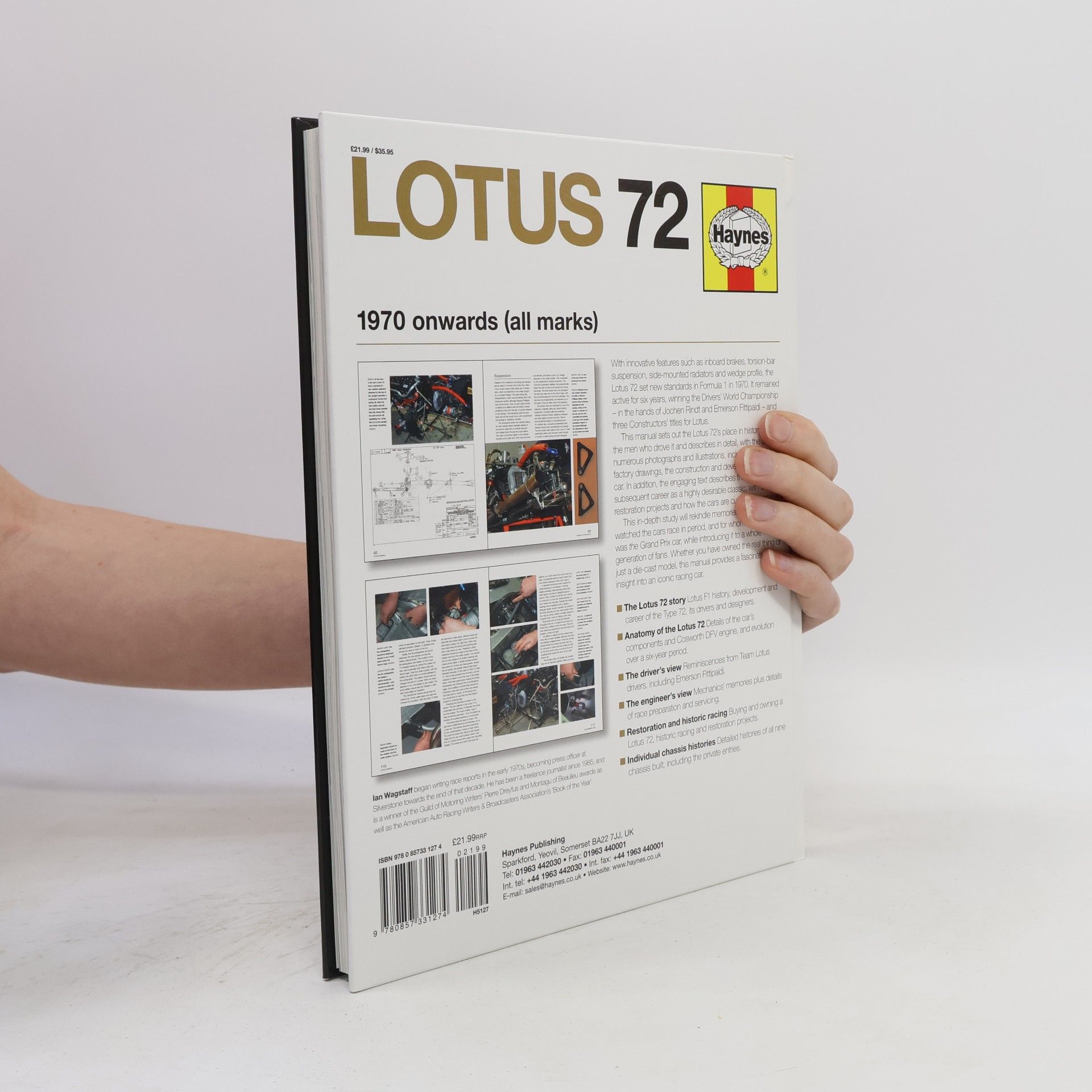 Ian Wagstaff Lotus 72 Manual 1970 Onwards All Marks, Owners Workshop Manual