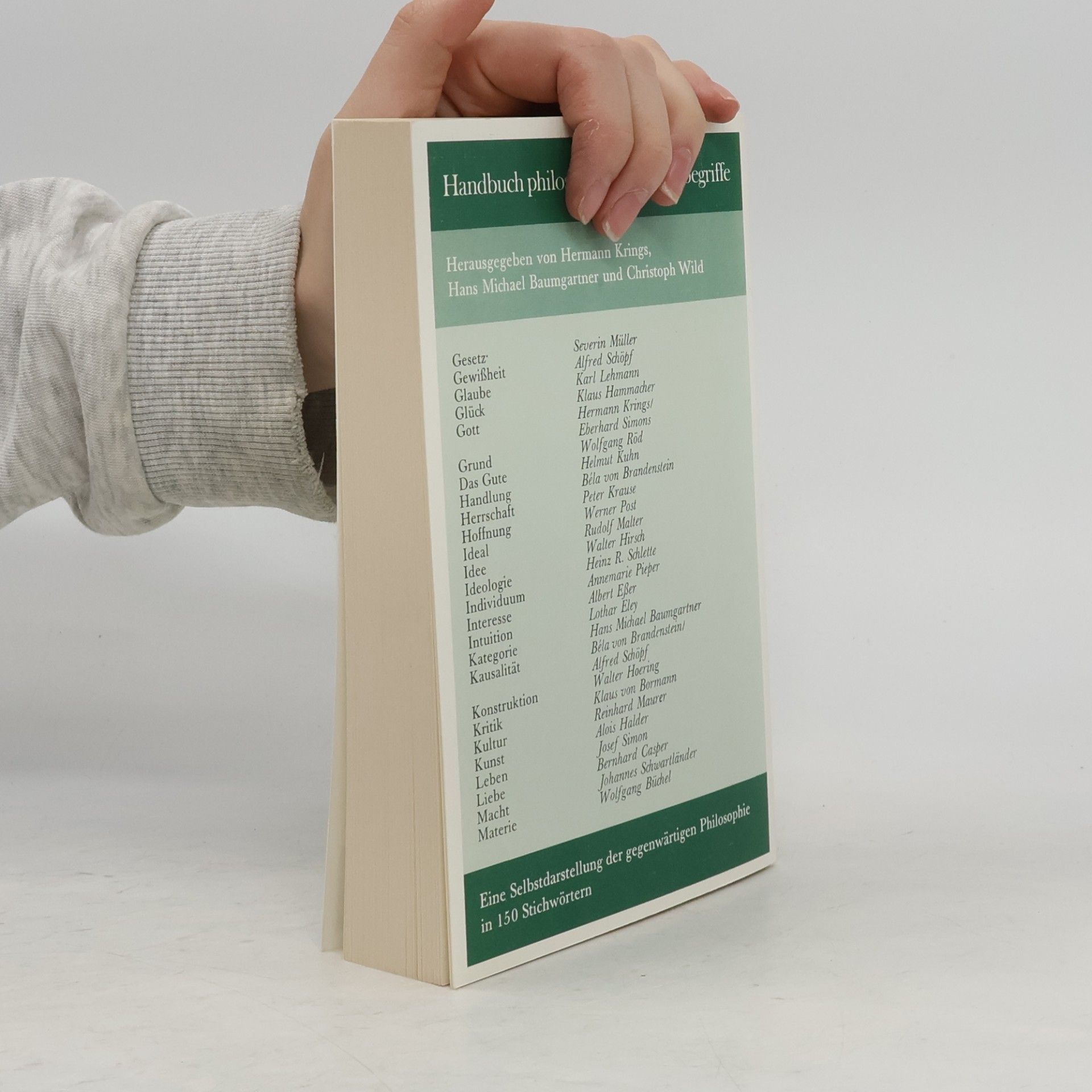 Hermann Krings Handbuch philosophischer Grundbegriffe