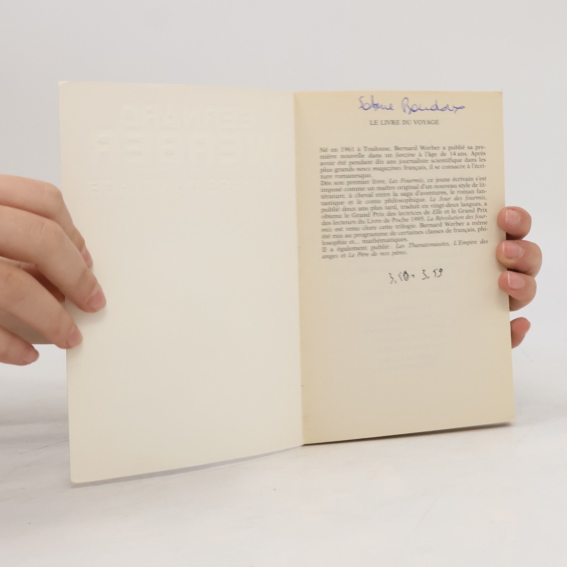 Bernard Werber Le Livre du Voyage