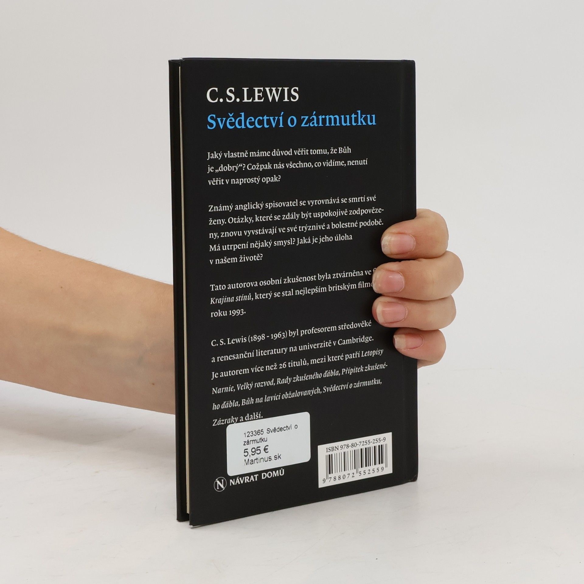 C. S. Lewis Svědectví o zármutku