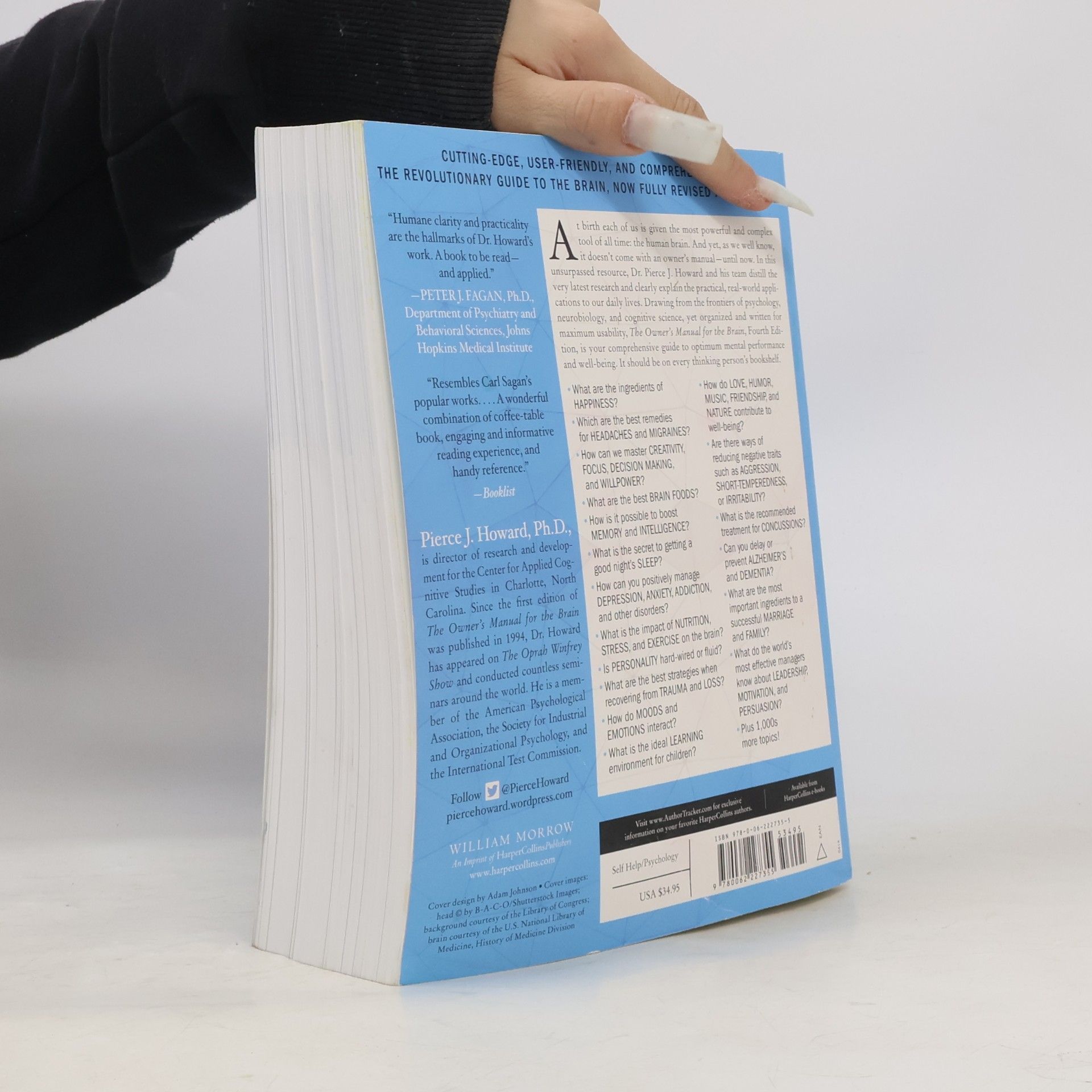 Pierce J. Howard The Owner's Manual for the Brain