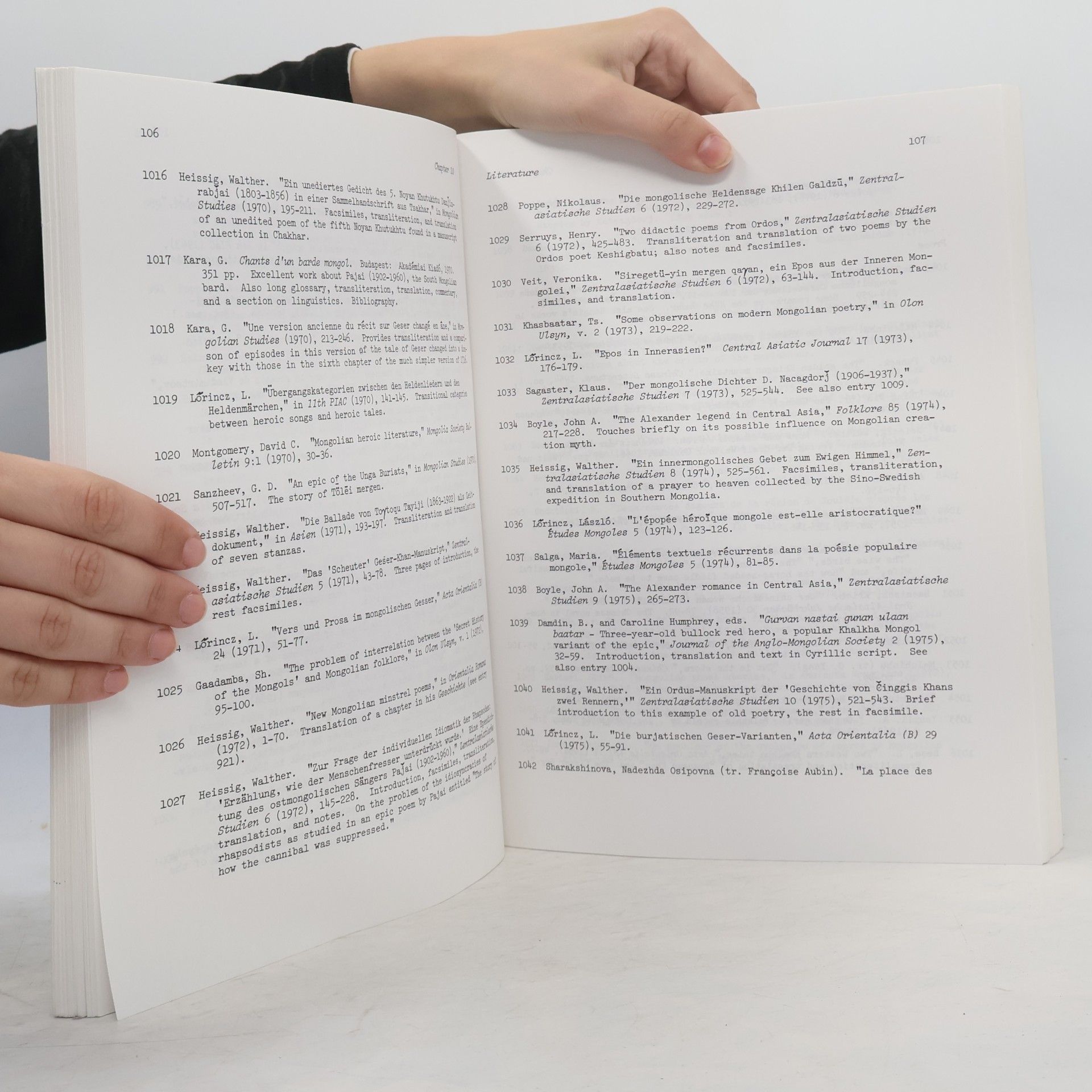 Henry G. Schwarz Bibliotheca Mongolica Part I