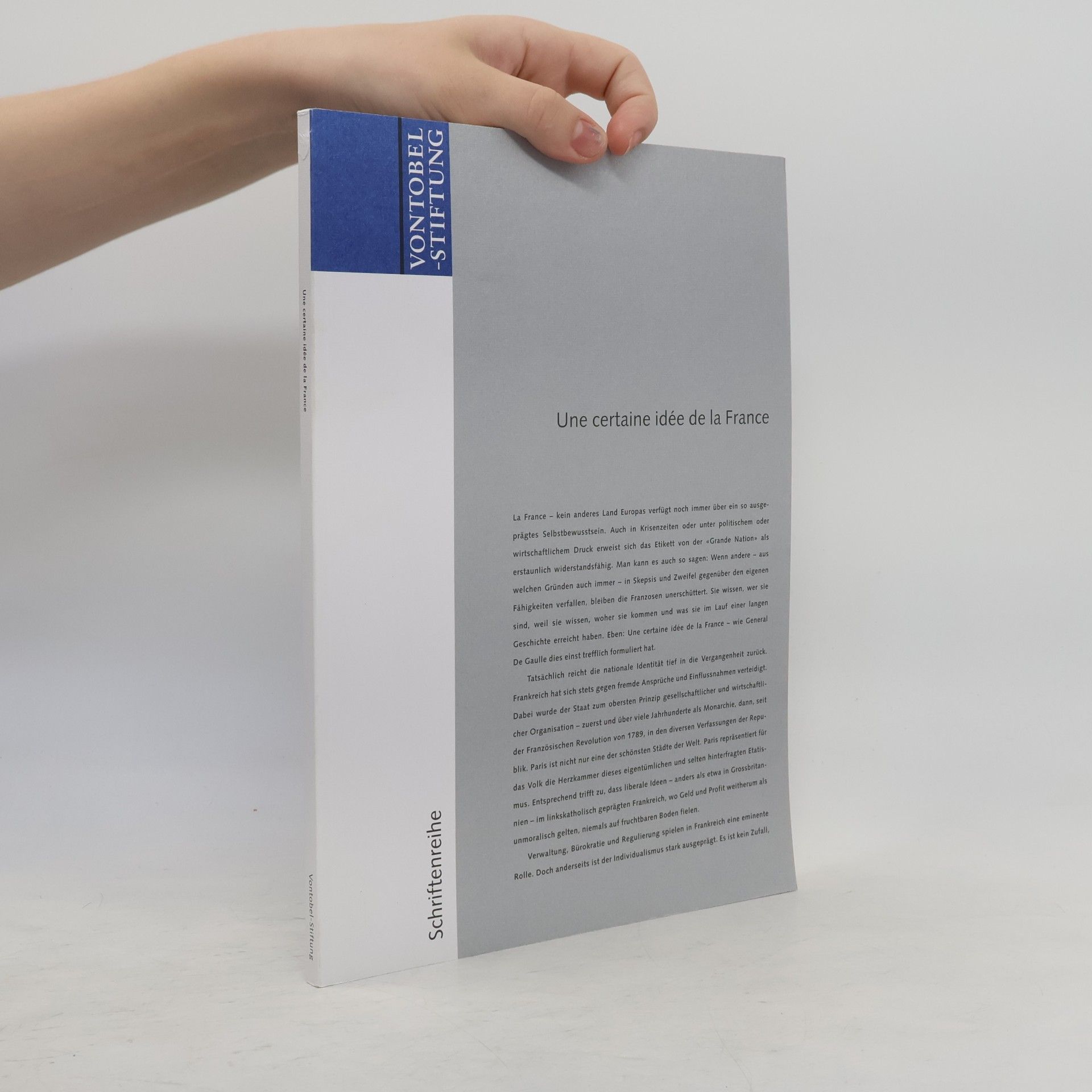 Autorenkollektiv Une certaine idée de la France. Schriftenreihe