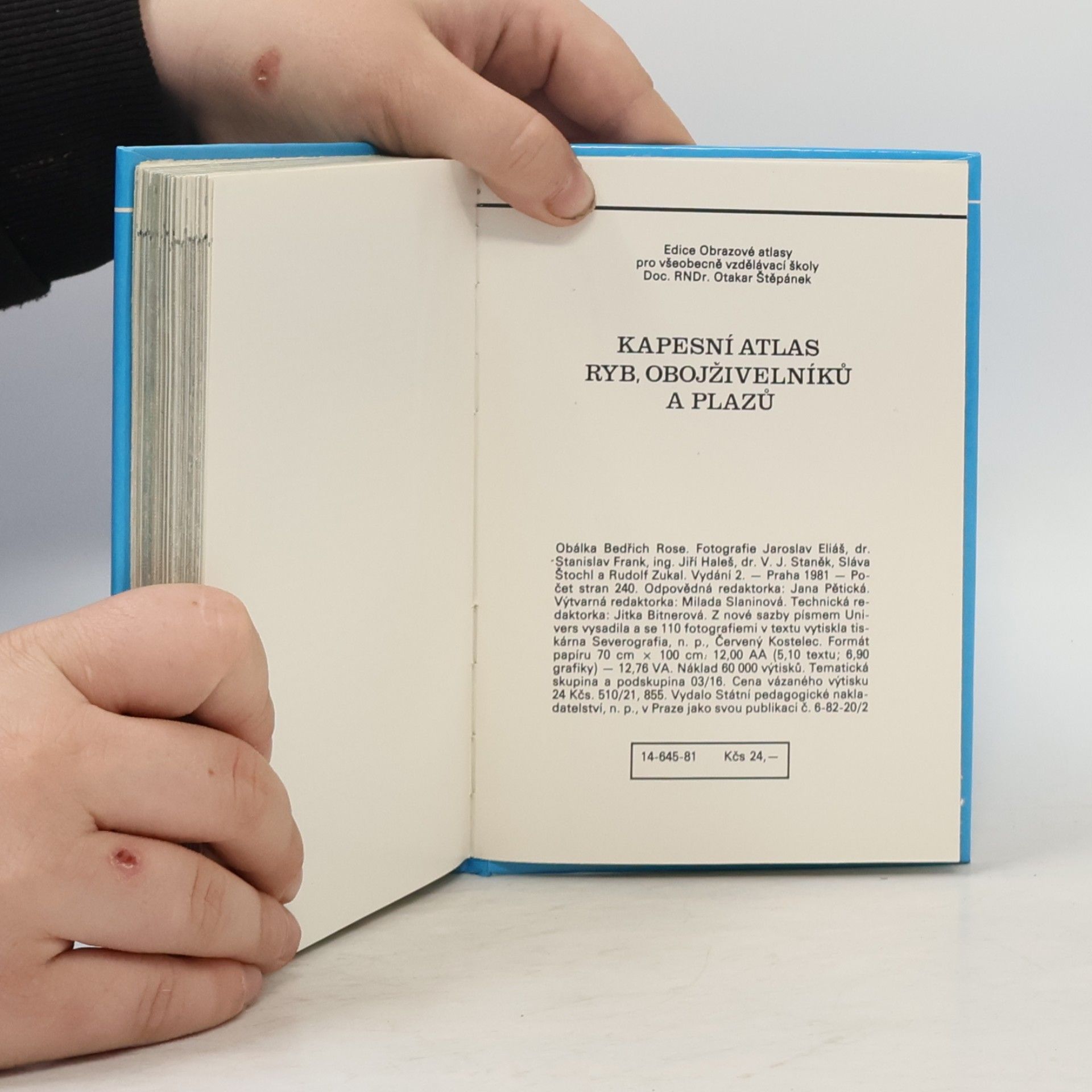 Otakar Štěpánek Kapesní atlas ryb, obojživelníků a plazů