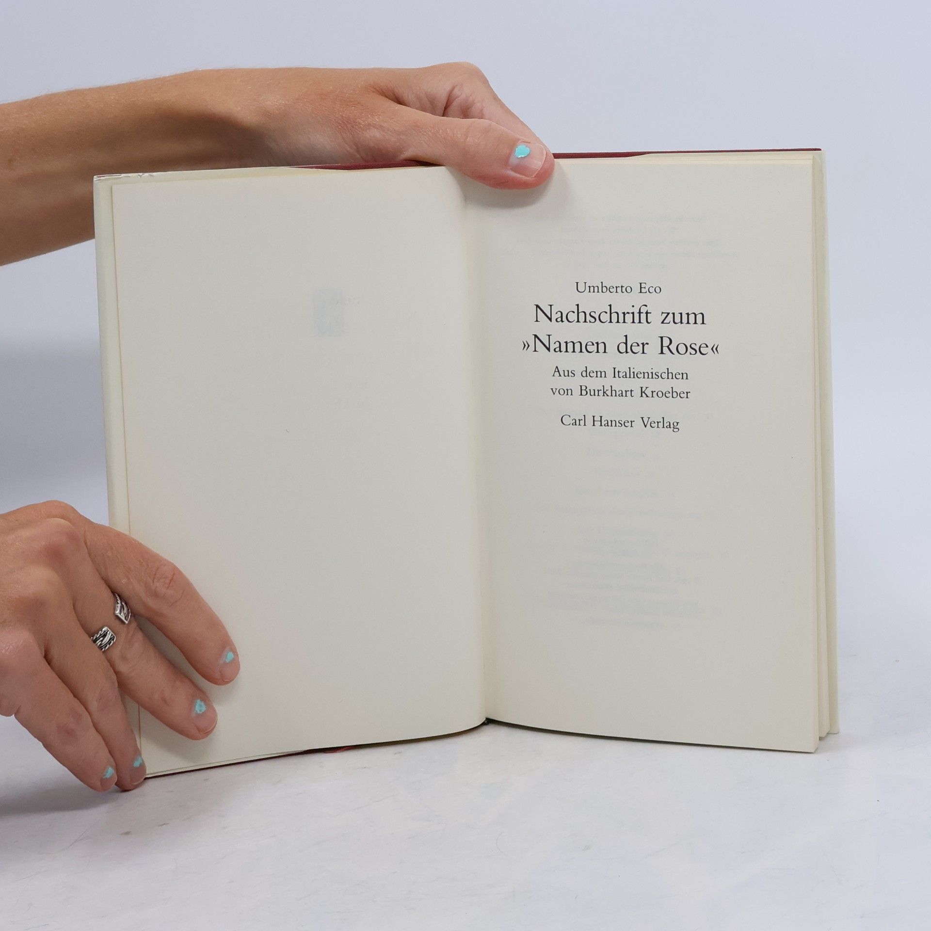 Umberto Eco Nachschrift zum "Namen der Rose"