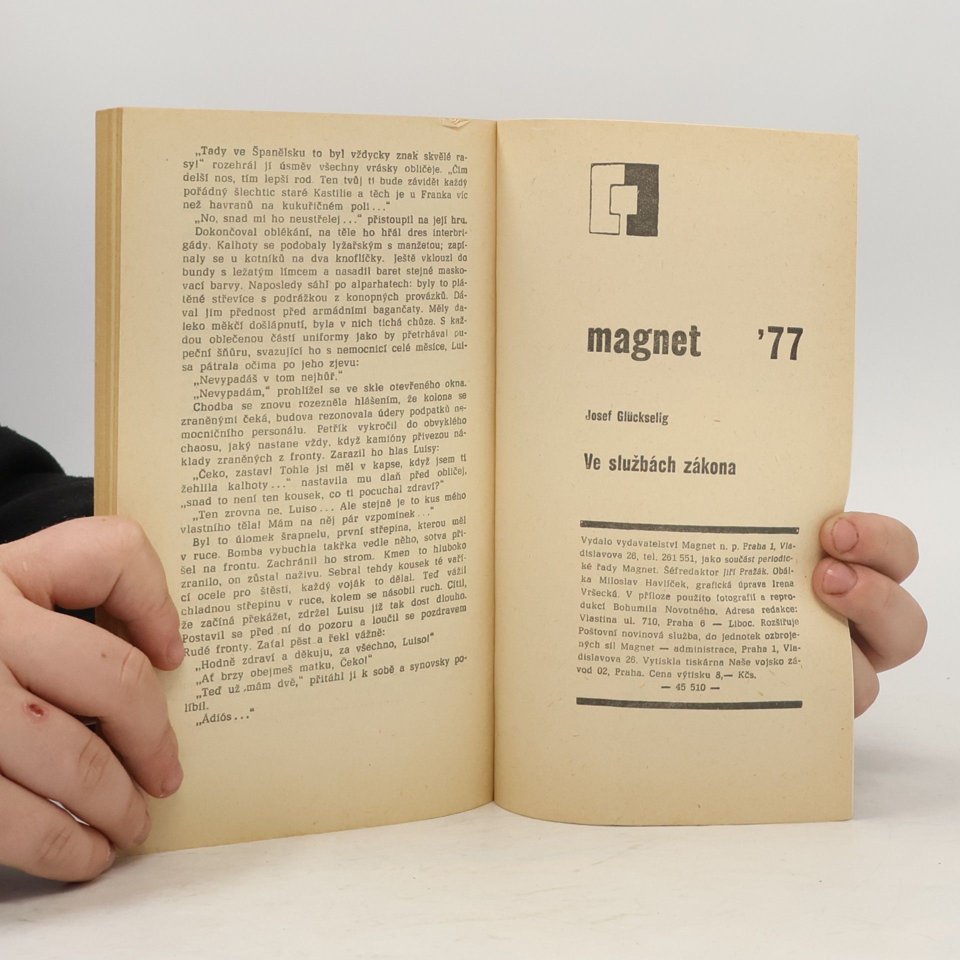 Josef Glückselig Ve službách zákona
