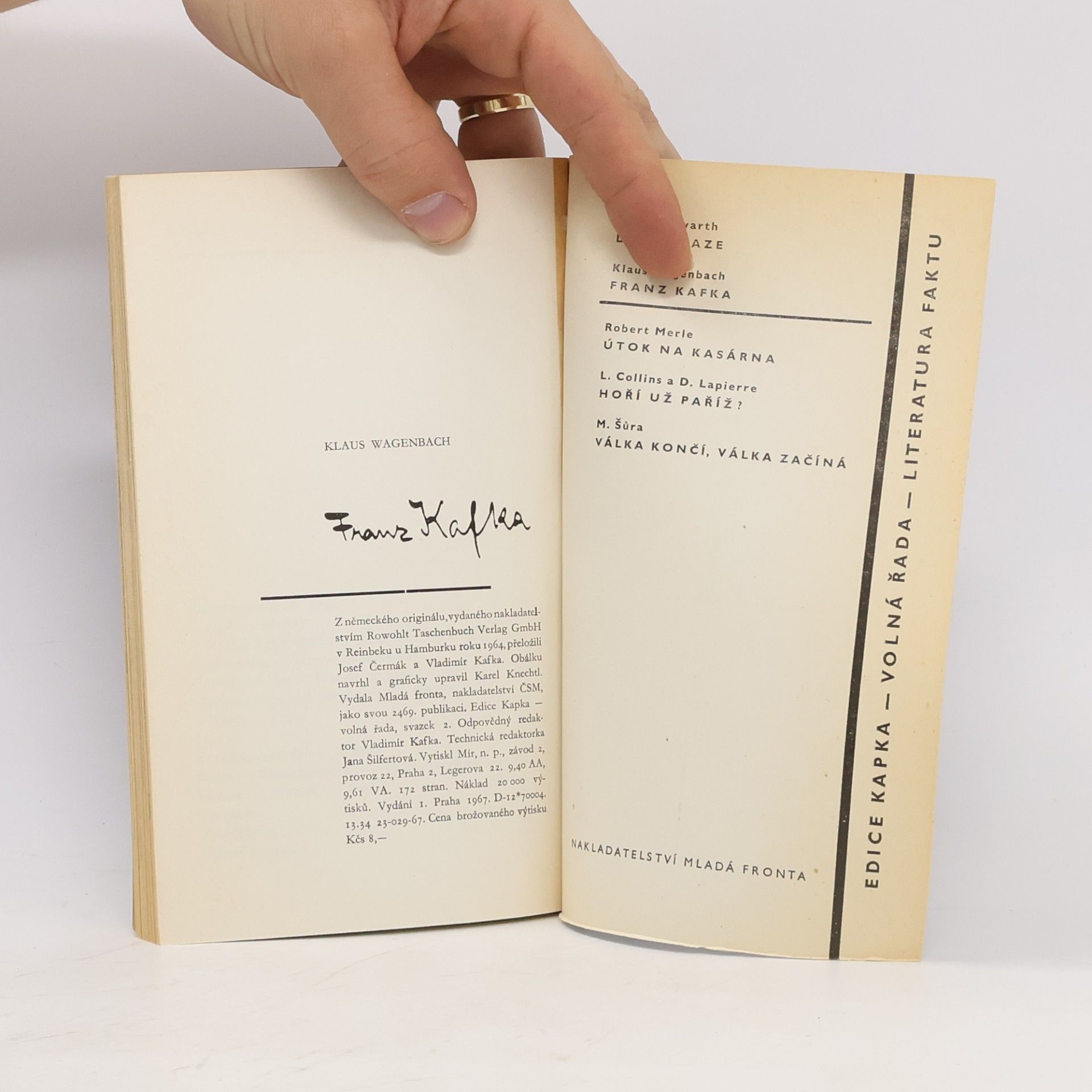 Klaus Wagenbach Franz Kafka