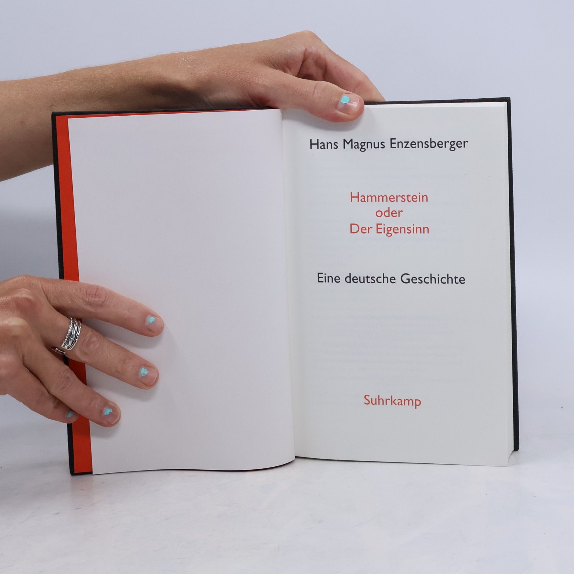 Hans Magnus Enzensberger Hammerstein oder der Eigensinn