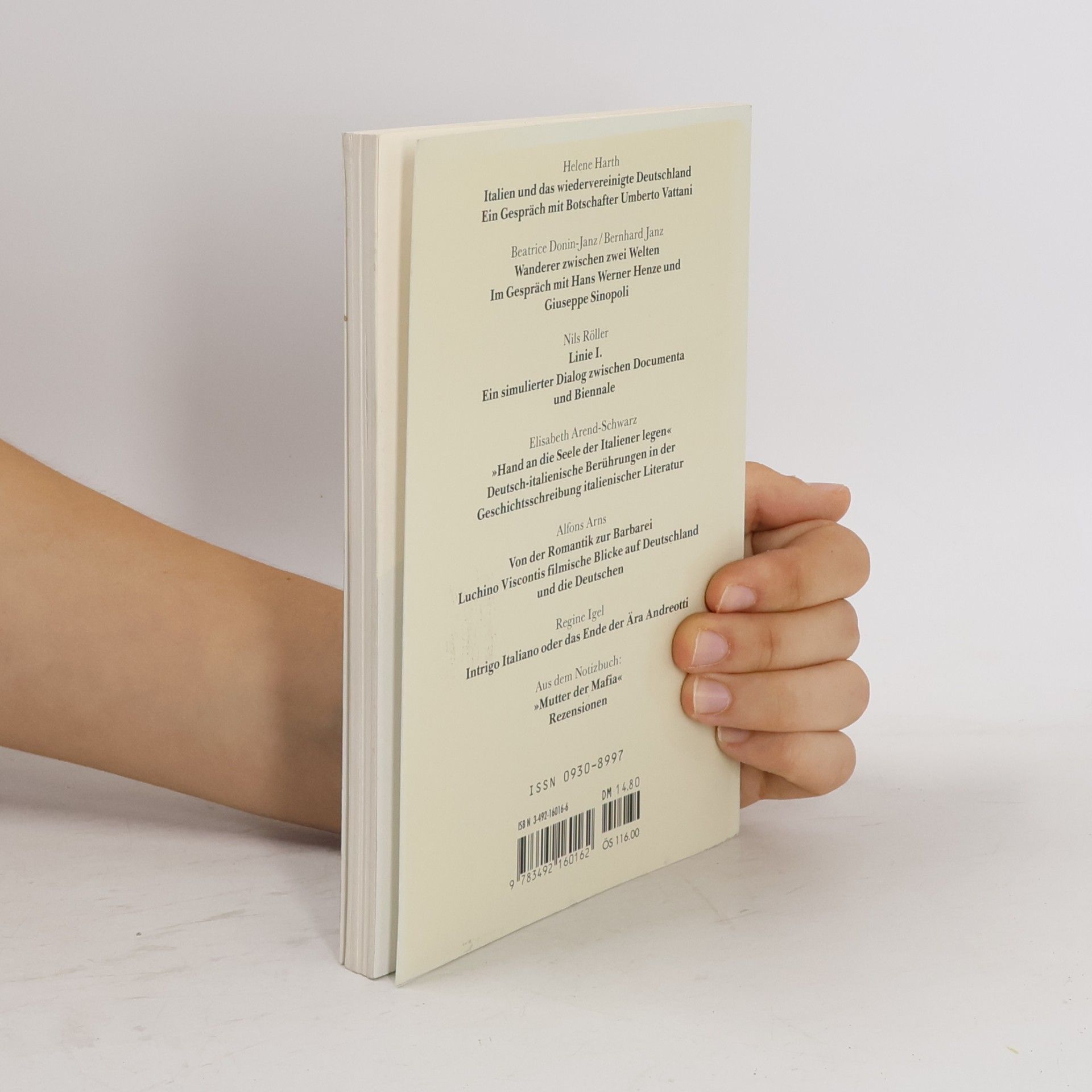 Schwerpunkt: Deutsch-italienische Kulturbeziehungen