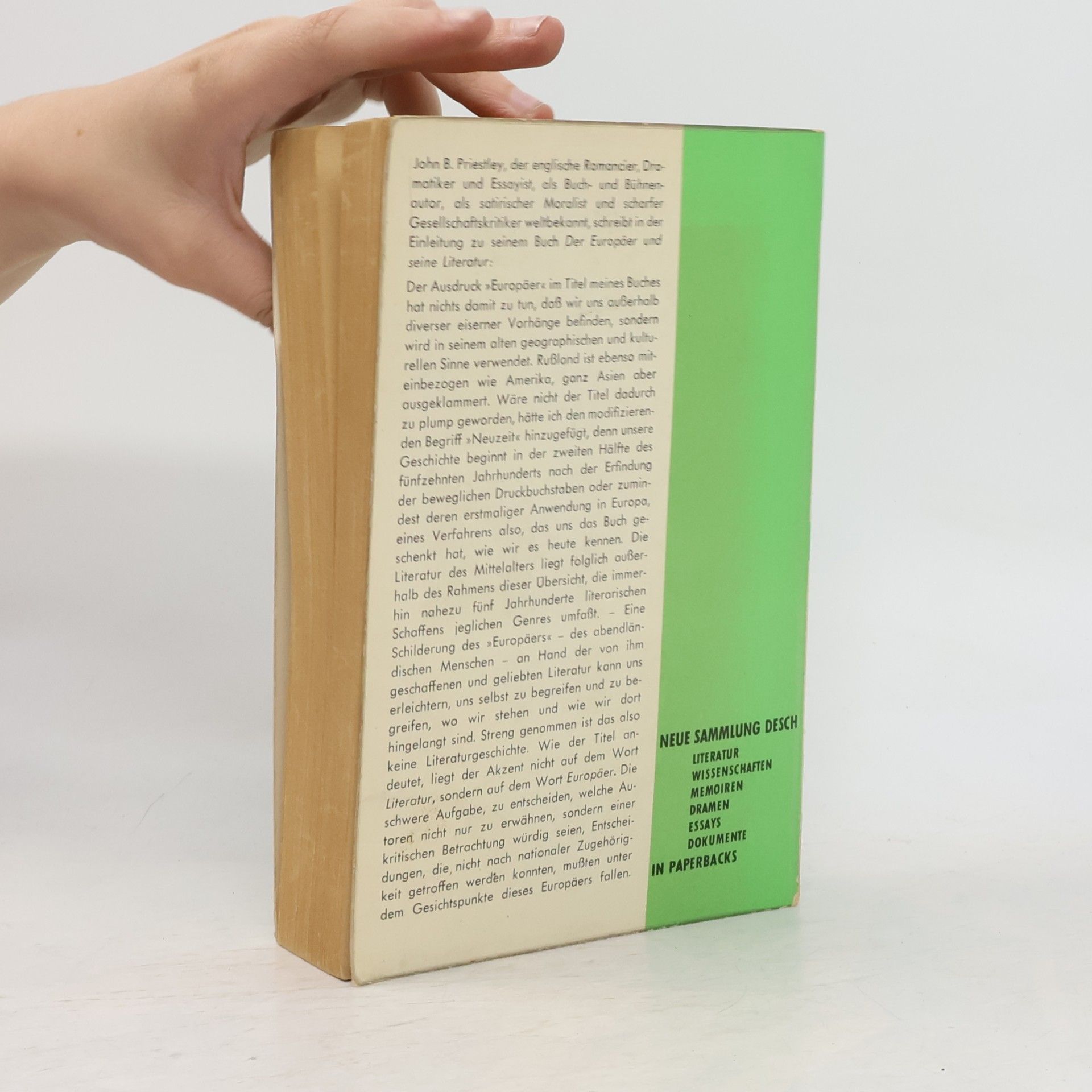 J. B. Priestley Der Europäer und seine Literatur