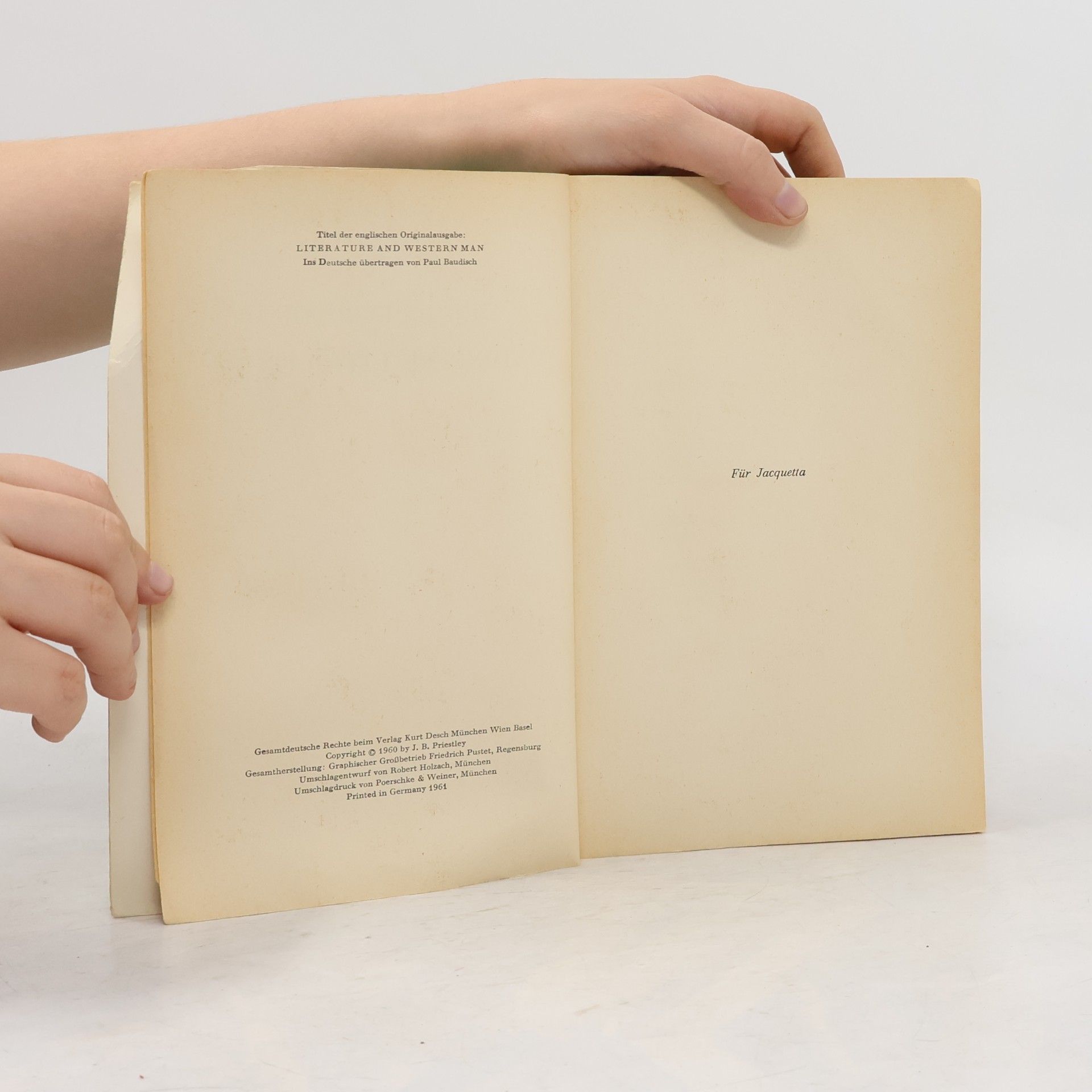 J. B. Priestley Der Europäer und seine Literatur