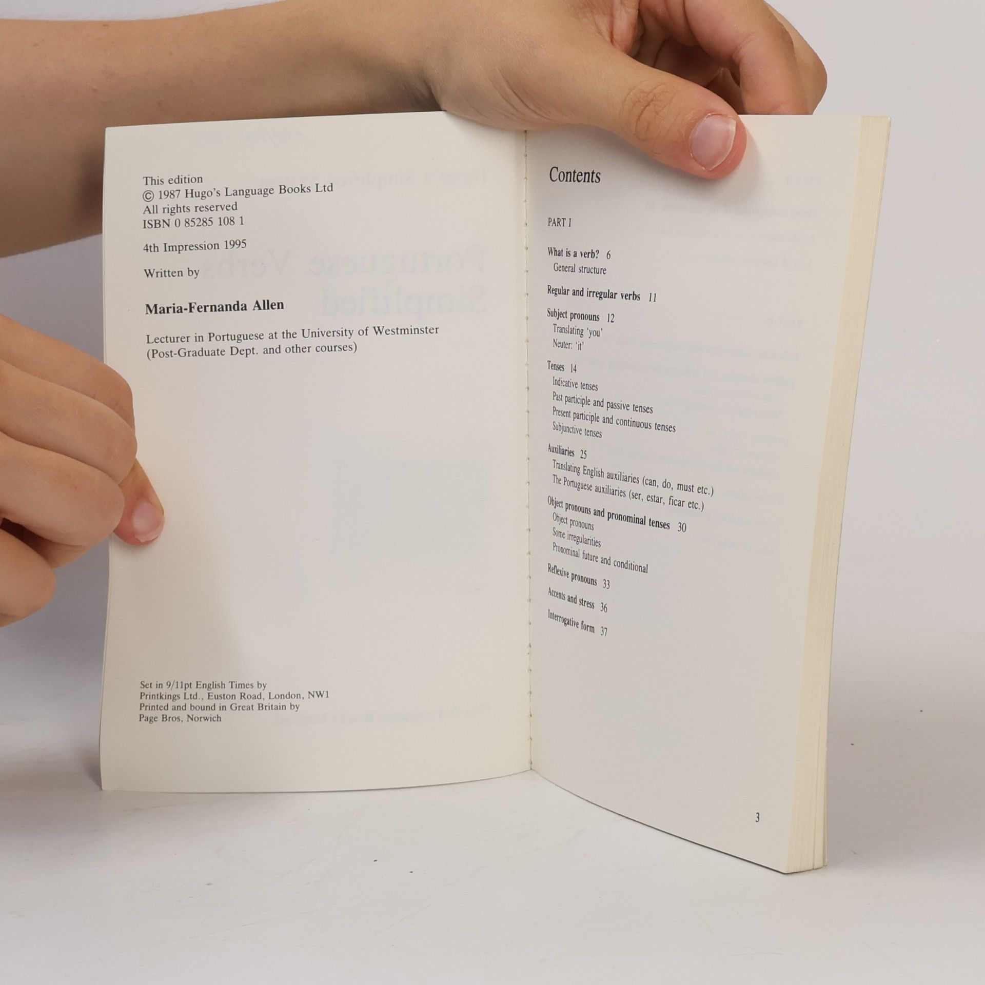 Maria Fernanda Allen Verbs Simplified Series: Portuguese Verbs Simplified