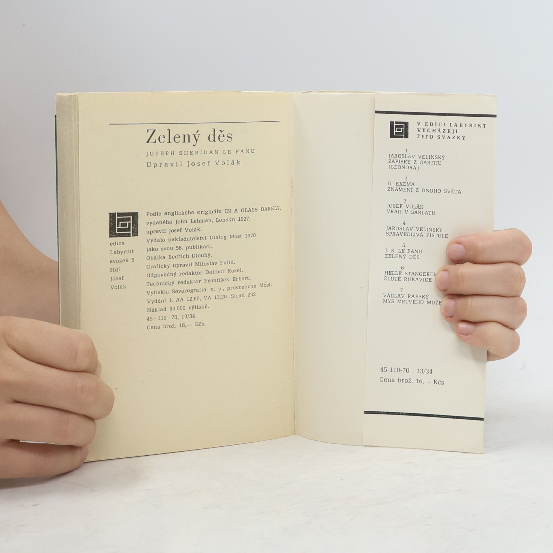 Joseph Sheridan Le Fanu Zelený děs