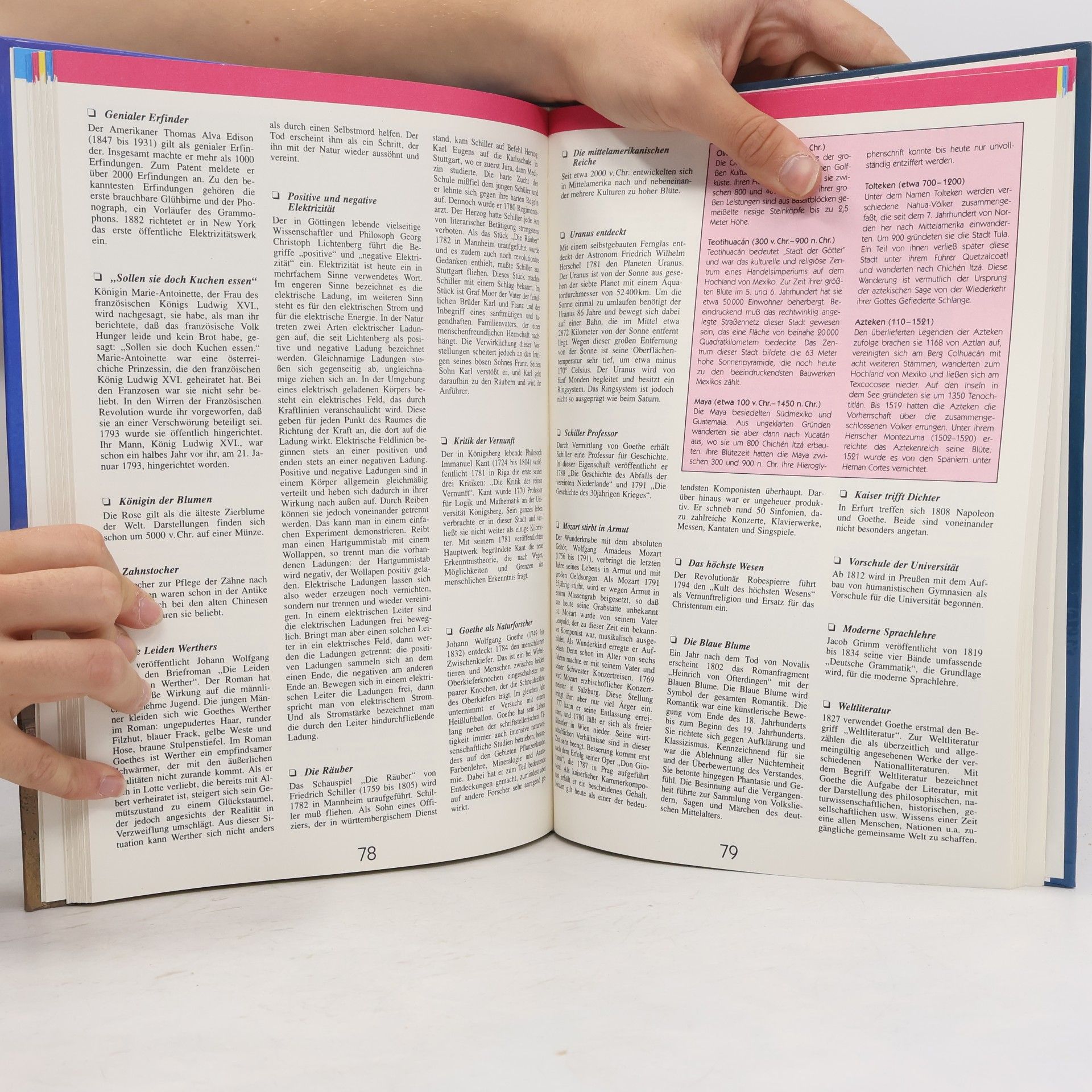 Helga Thamm Das große farbige Buch des Wissens: Tausendeins überraschende Tatsachen und Geheimnisse dieser Welt