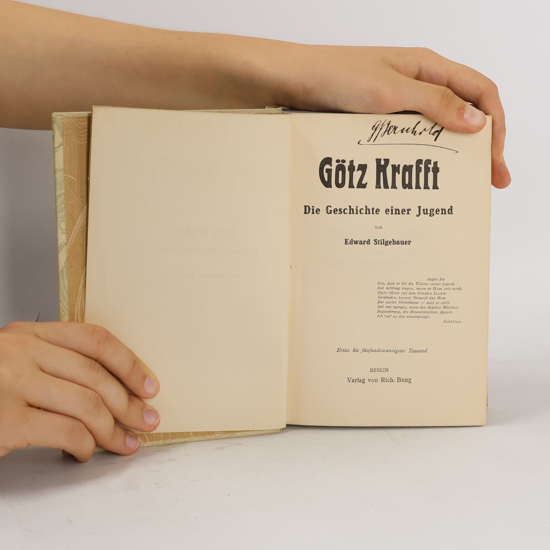 Edward Stilgebauer Götz Krafft. Die Geschichte einer Jugend