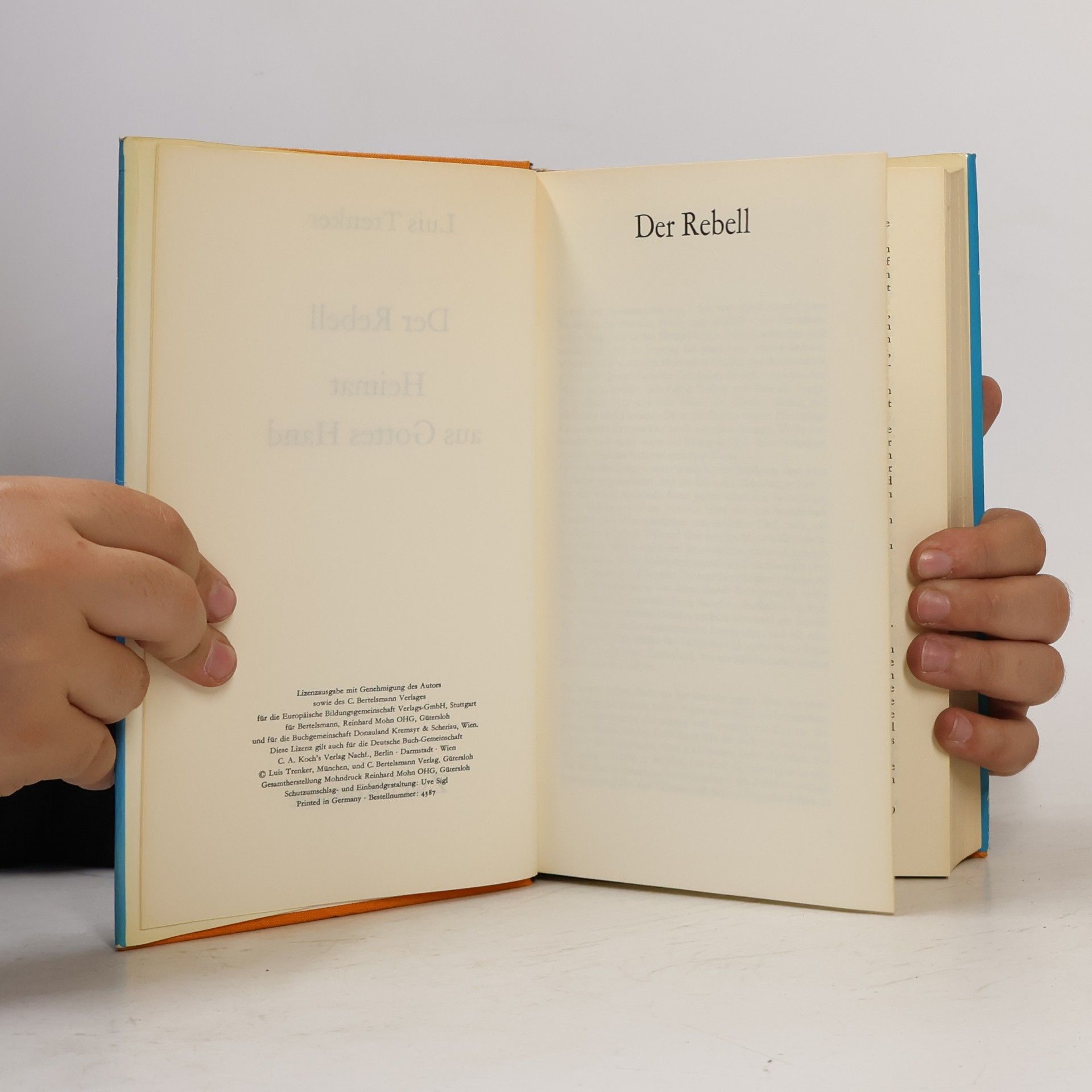 Louis Trenker Romane - Der Rebell. Heimat aus Gottes Hand