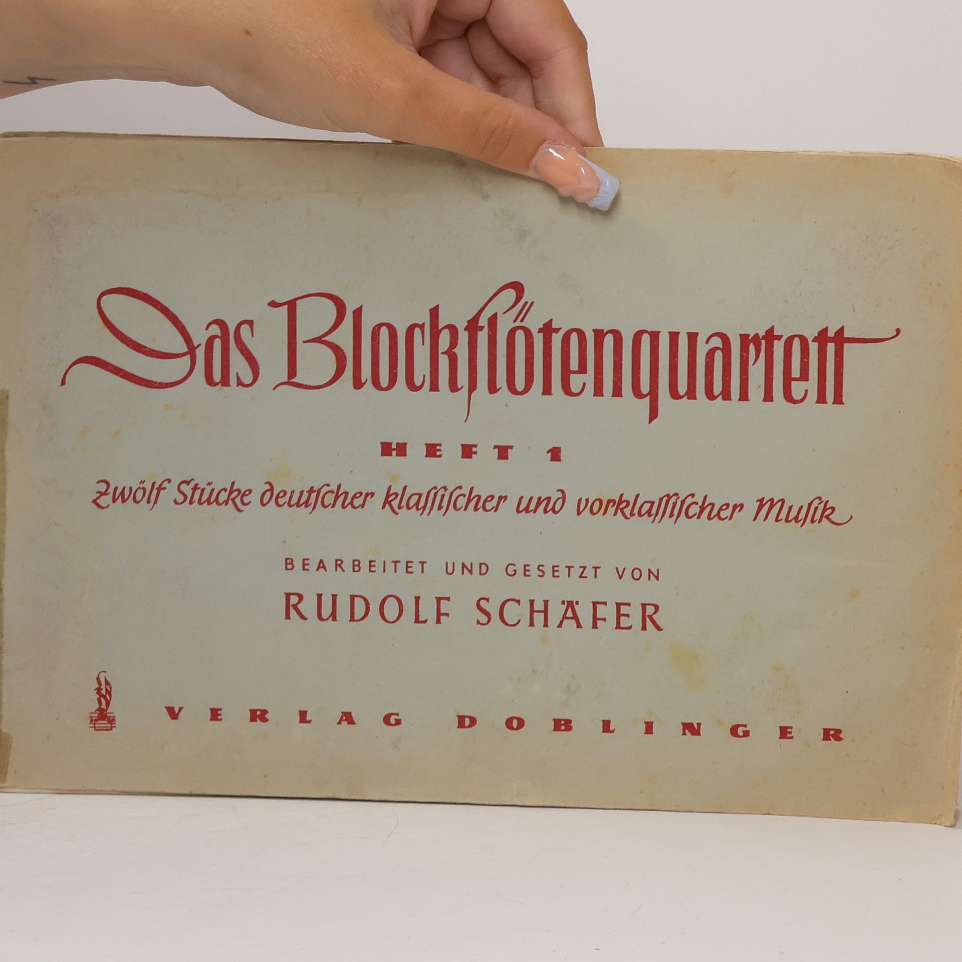 Rudolf Schäfer Das Blockflötenquartett