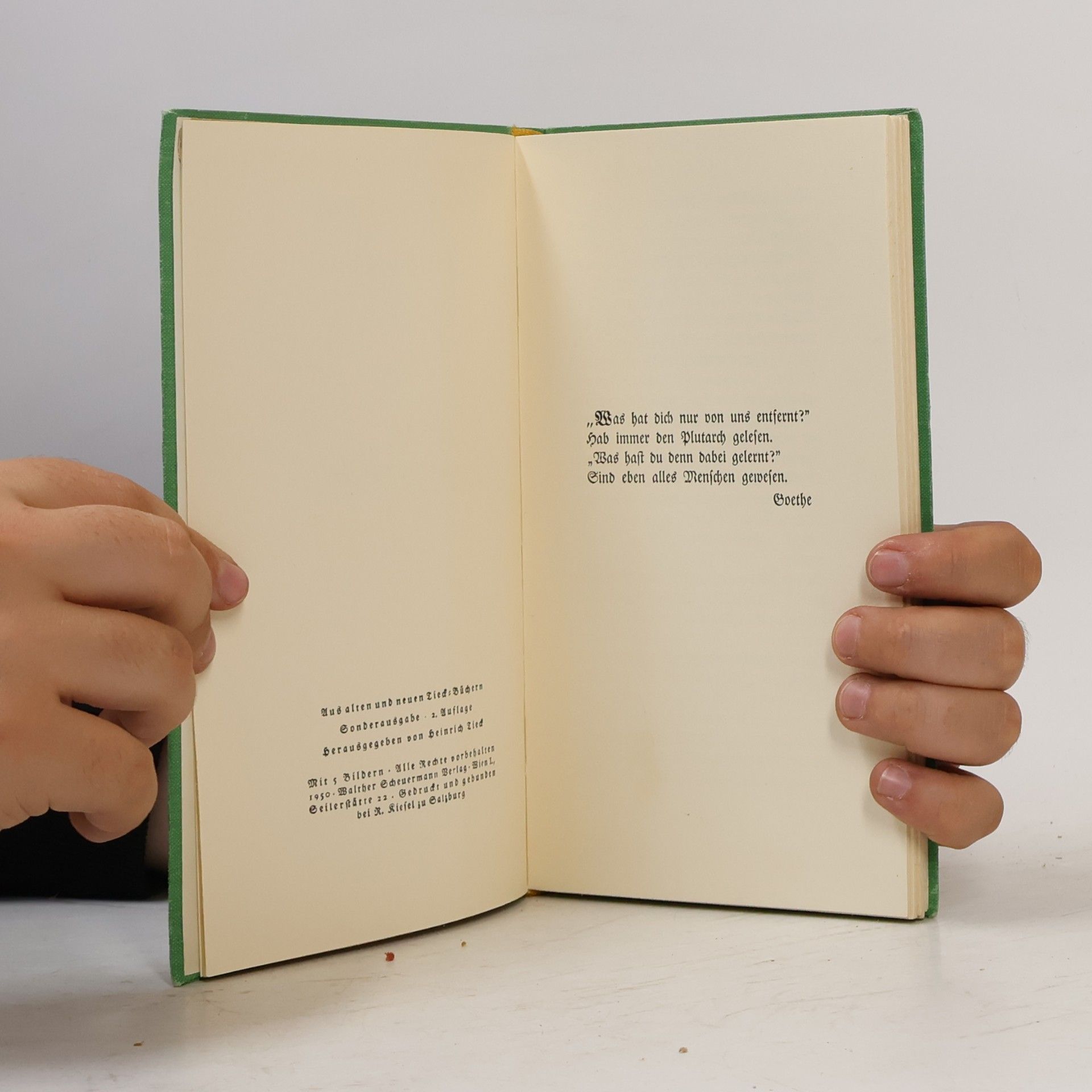 Heinrich Tieck Der tiefere Sinn