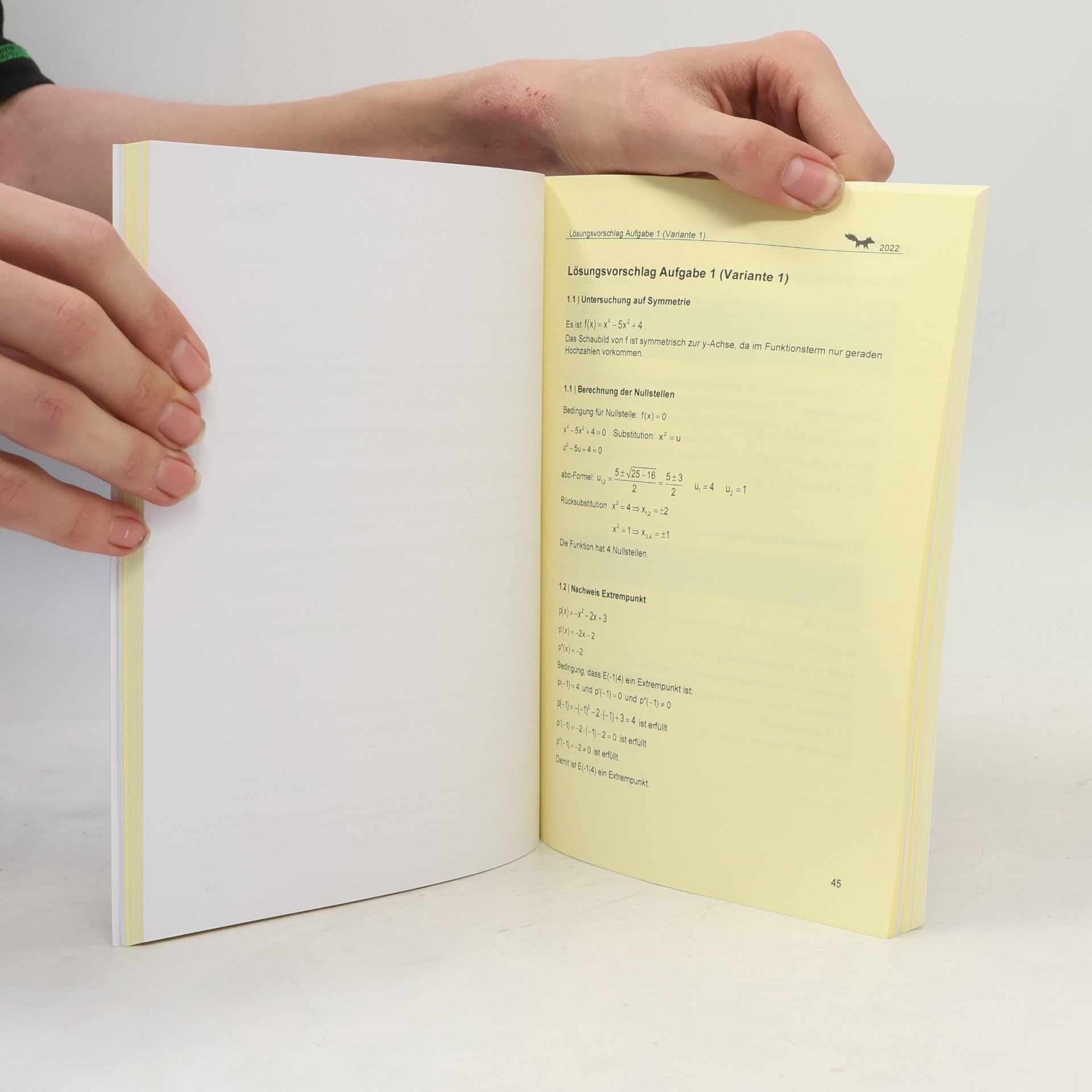 Autorenkollektiv Mathematik 2026 Prüfungsaufgaben mit Lösungen