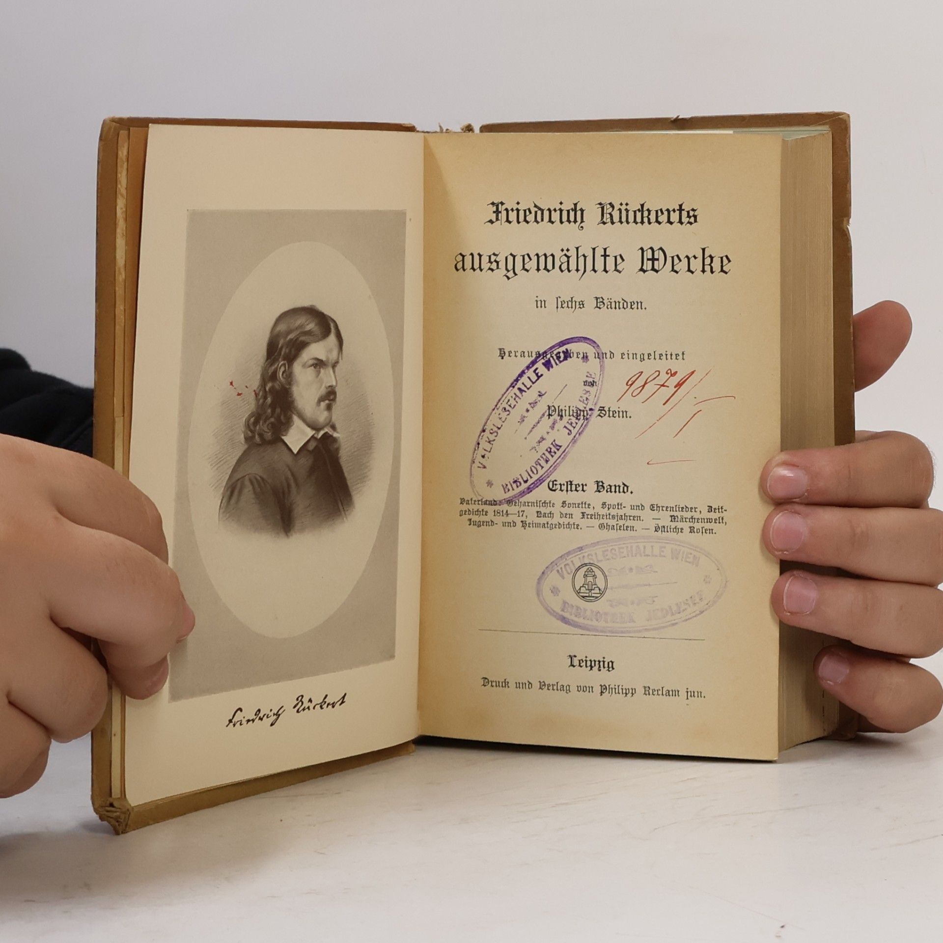 Friedrich Rückert Friedrich Rückerts ausgewählte Werke in sechs Bänden