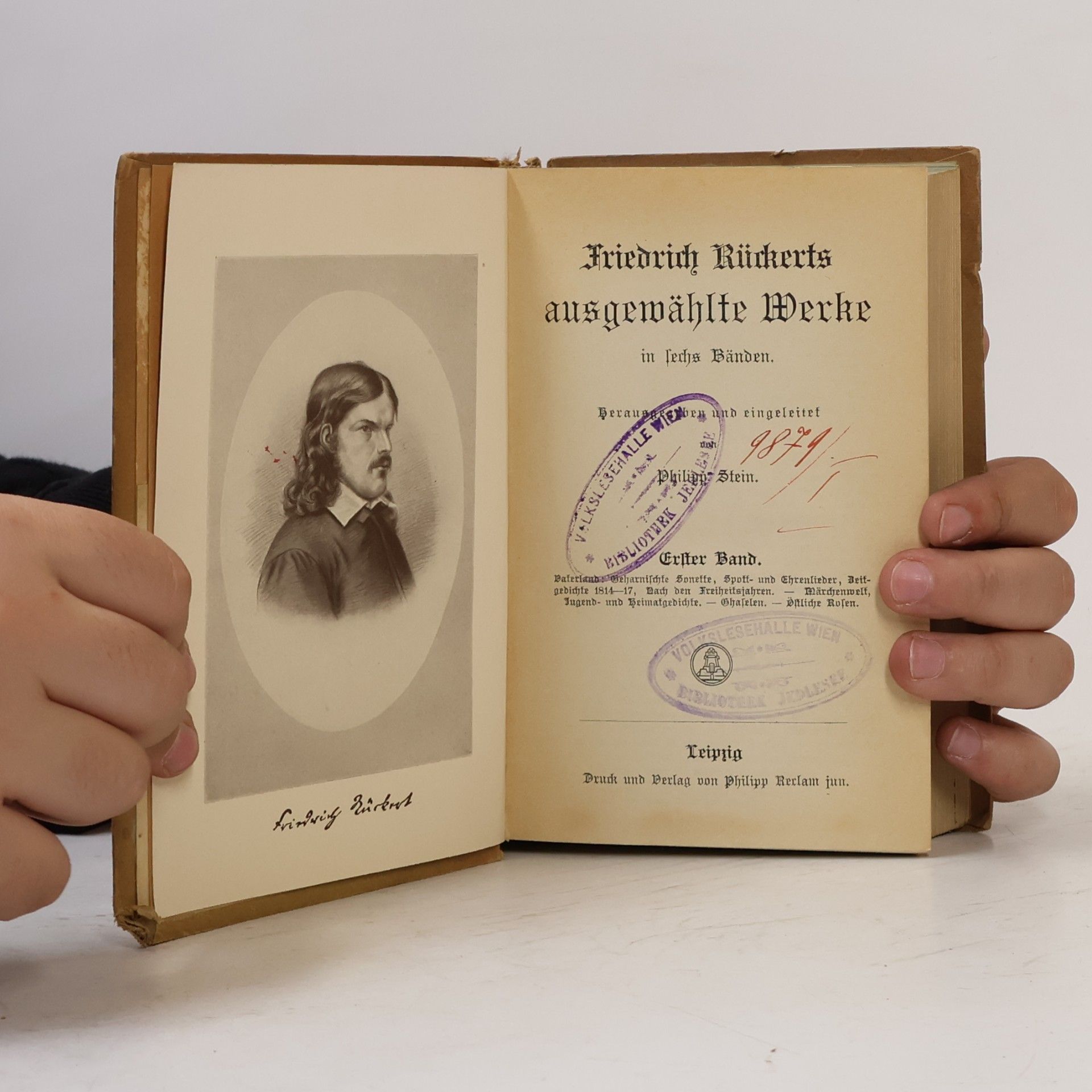 Friedrich Rückert Friedrich Rückerts ausgewählte Werke in sechs Bänden