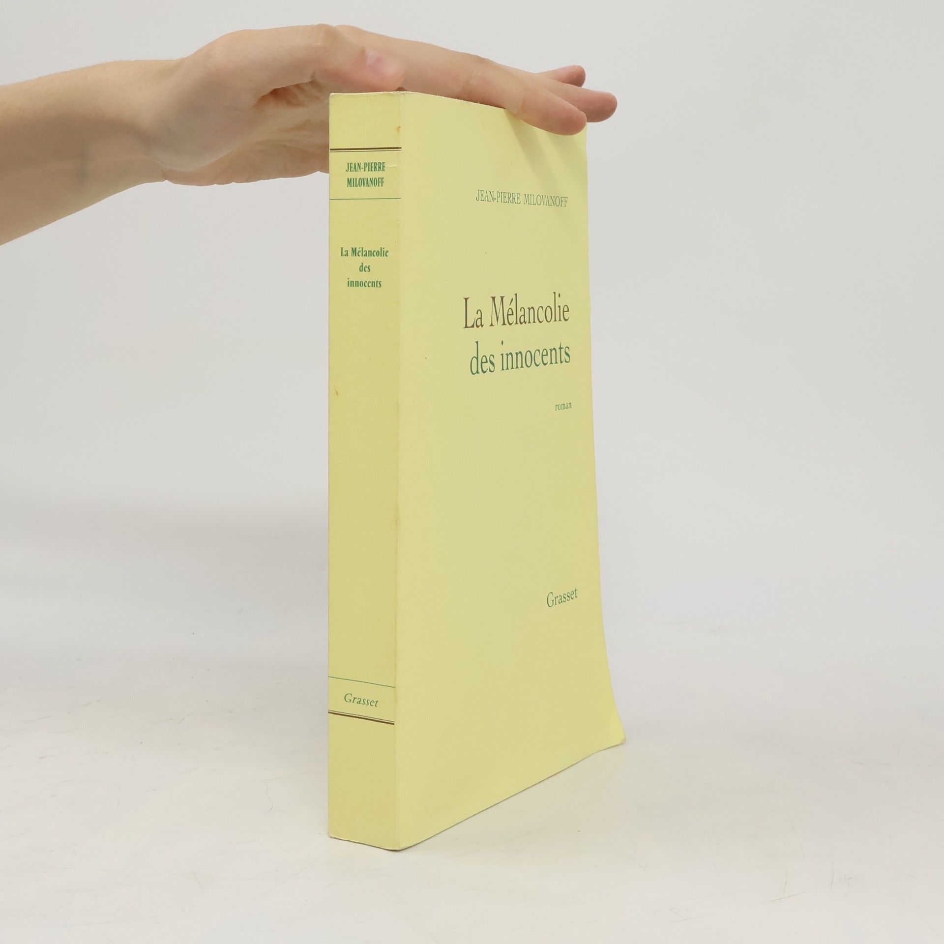 Jean-Pierre Milovanoff Littérature Française: La mélancolie des innocents