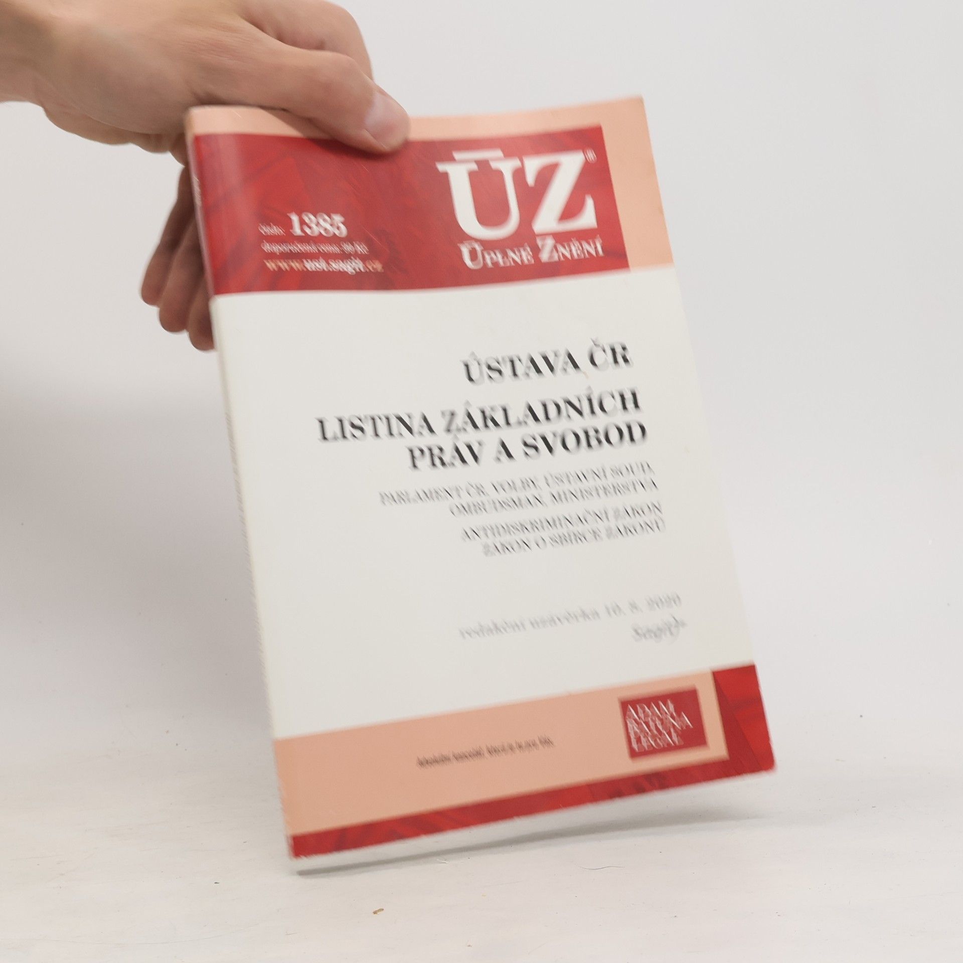 AA.VV. ÚZ 1385 Ústava ČR, Listina základních práv a svobod