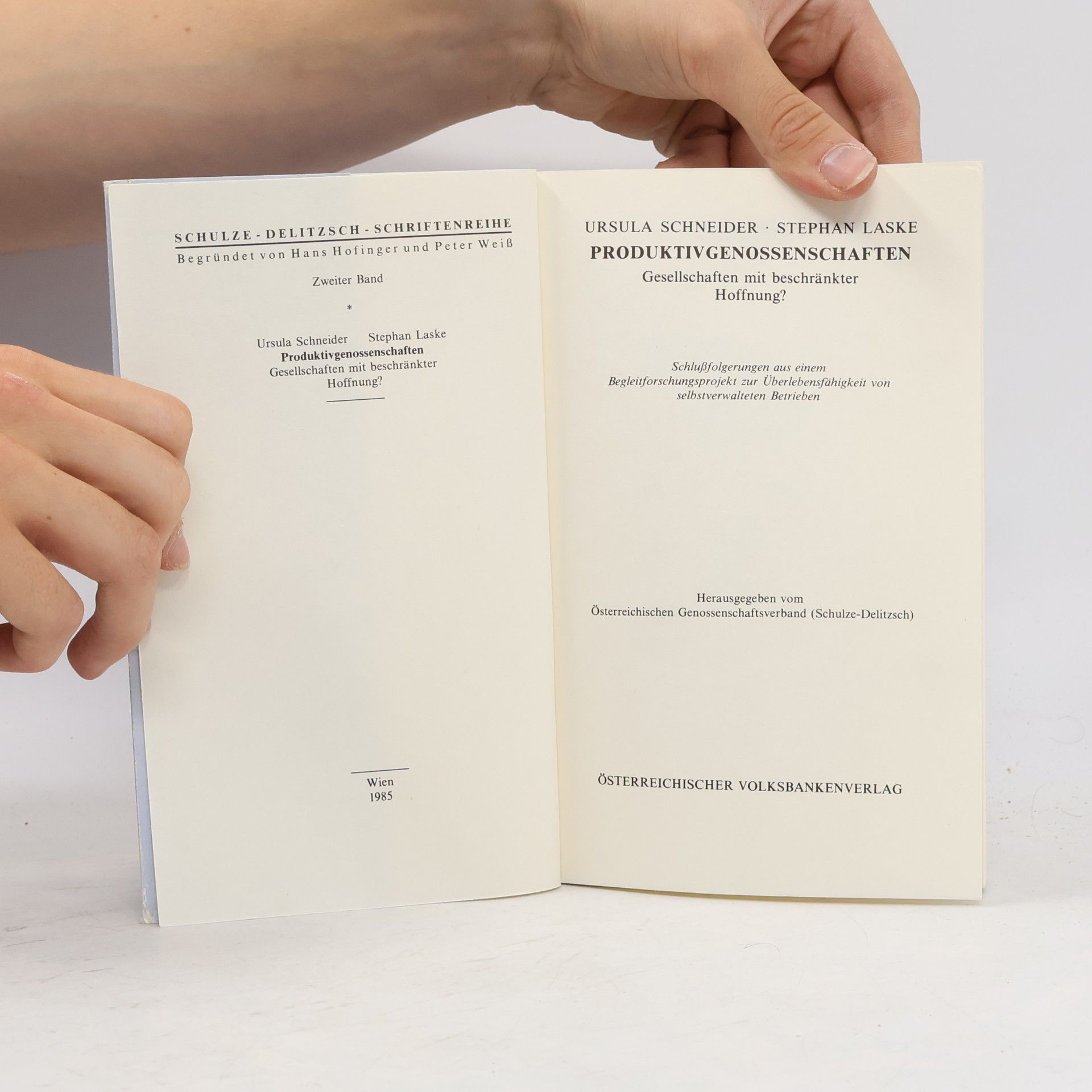 Ursula Schneider Produktivgenossenschaften