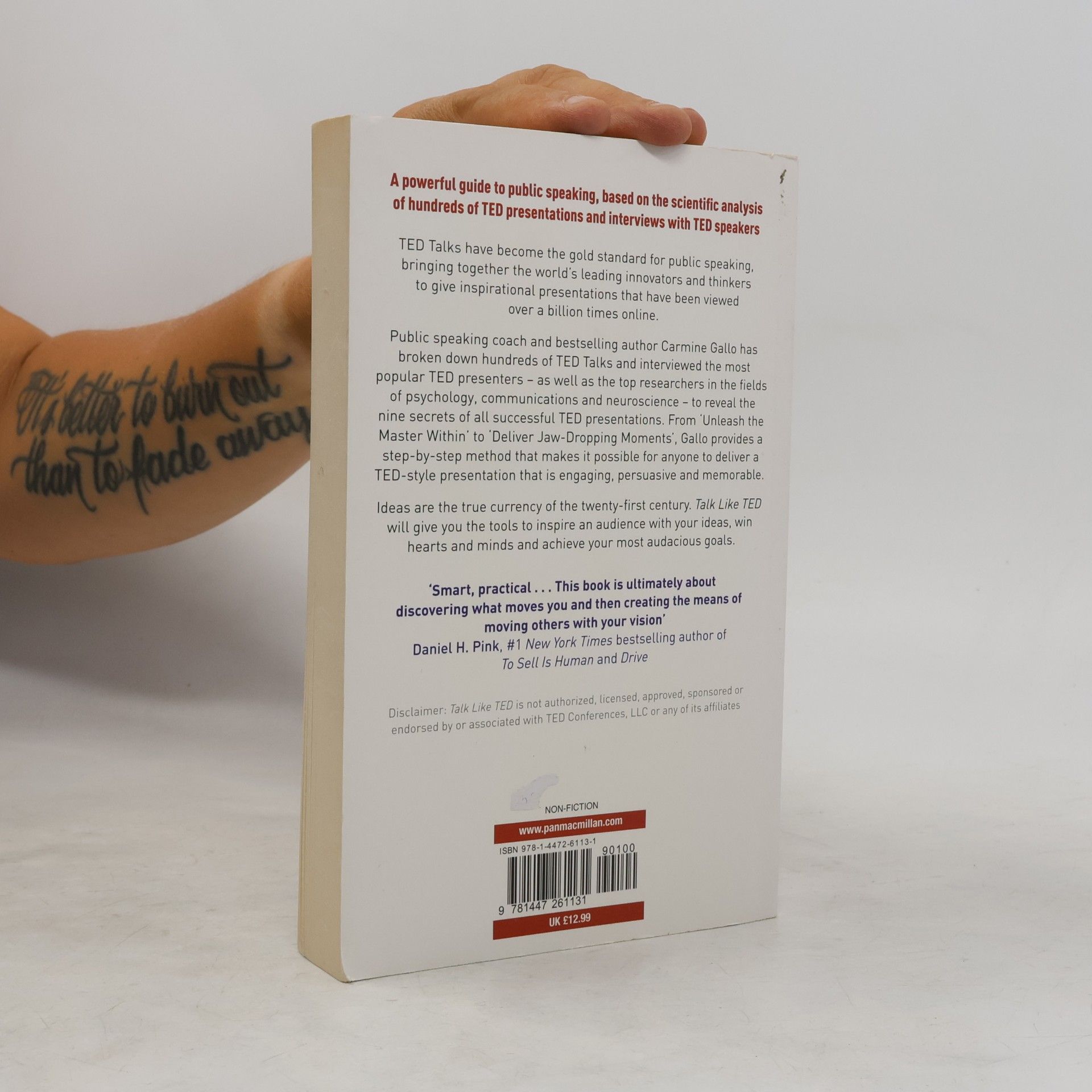 Carmine Gallo Talk like TED : the 9 public speaking secrets of the world's top minds