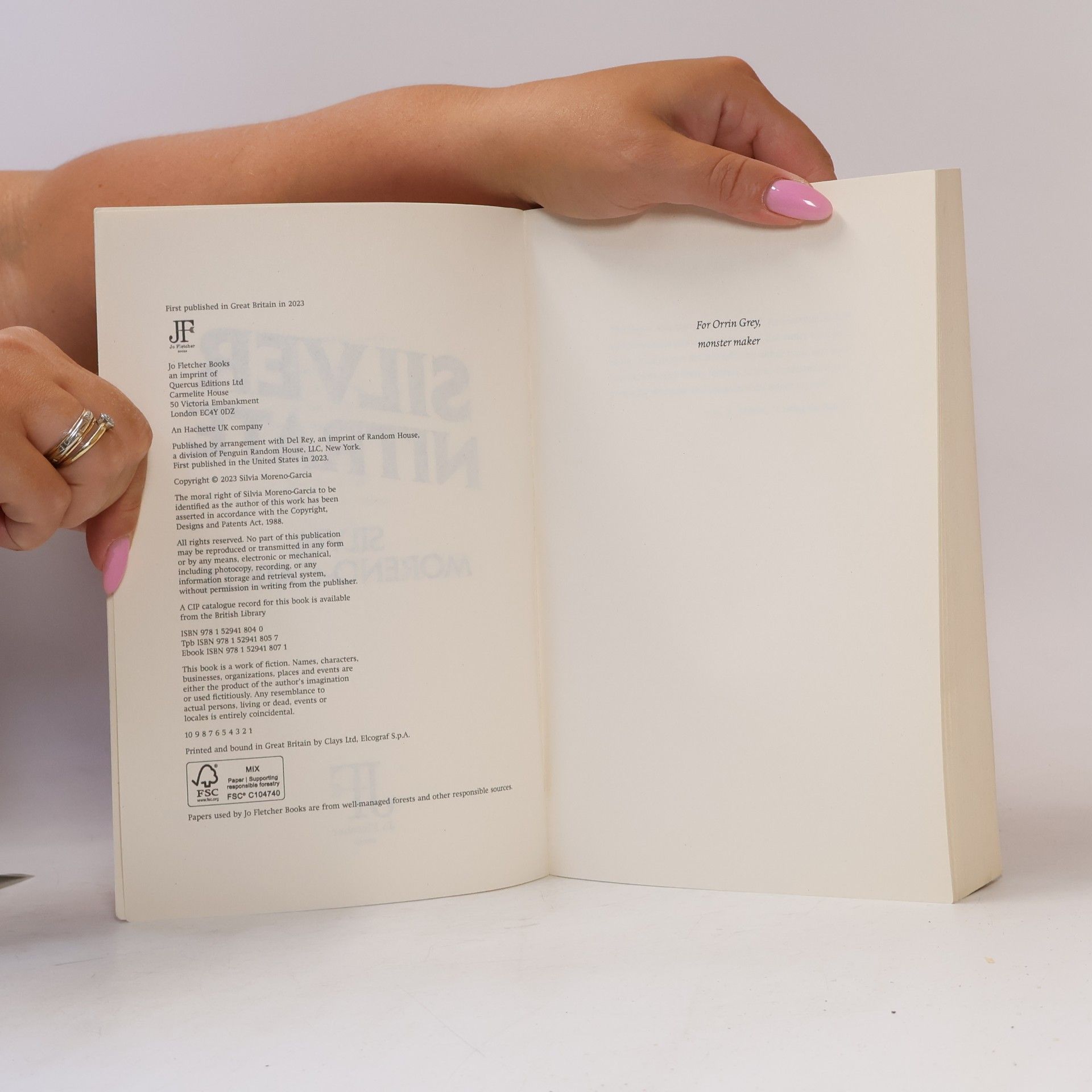 Silvia Moreno-Garcia Silver Nitrate
