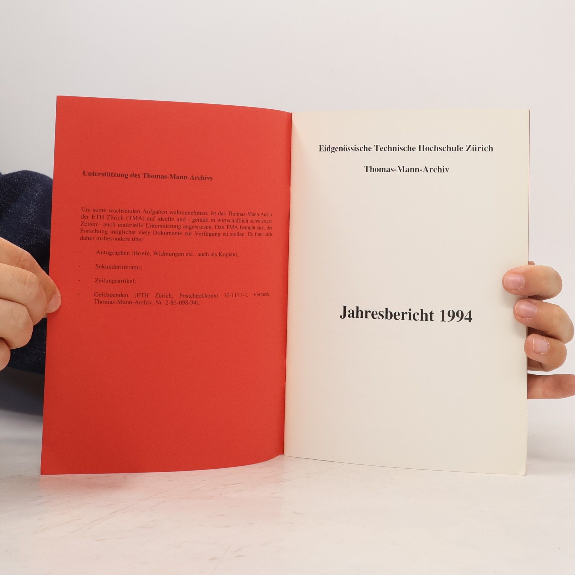 Thomas Mann Jahresbericht 1994