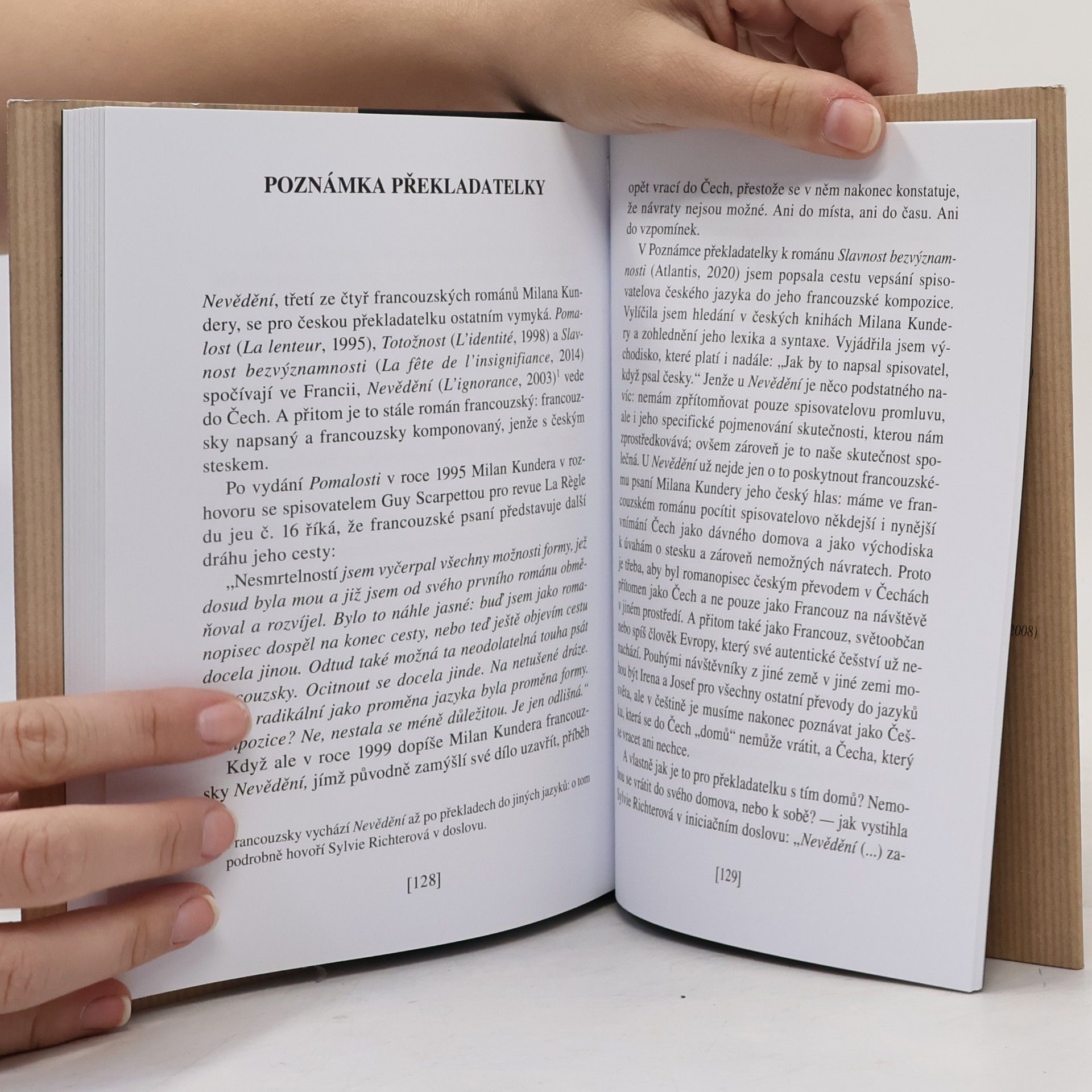 Milan Kundera Nevědění