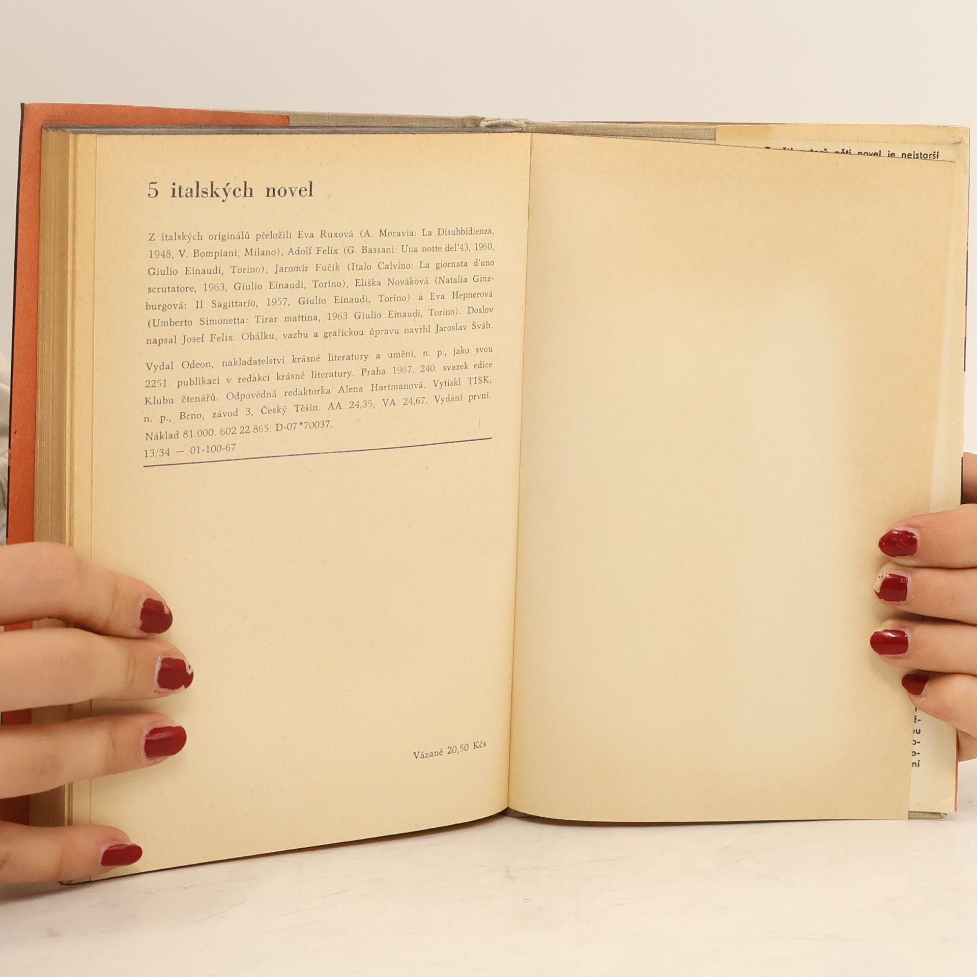 Alberto Moravia Pět italský novel
