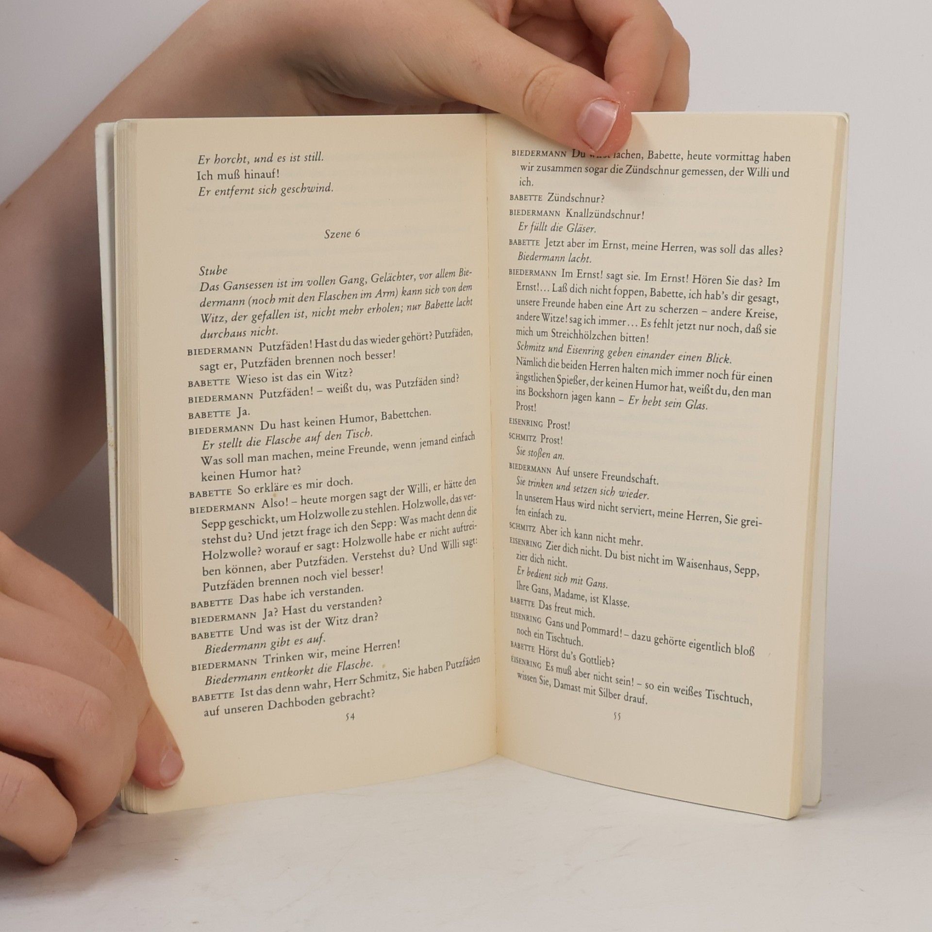 Max Frisch Biedermann und die Brandstifter